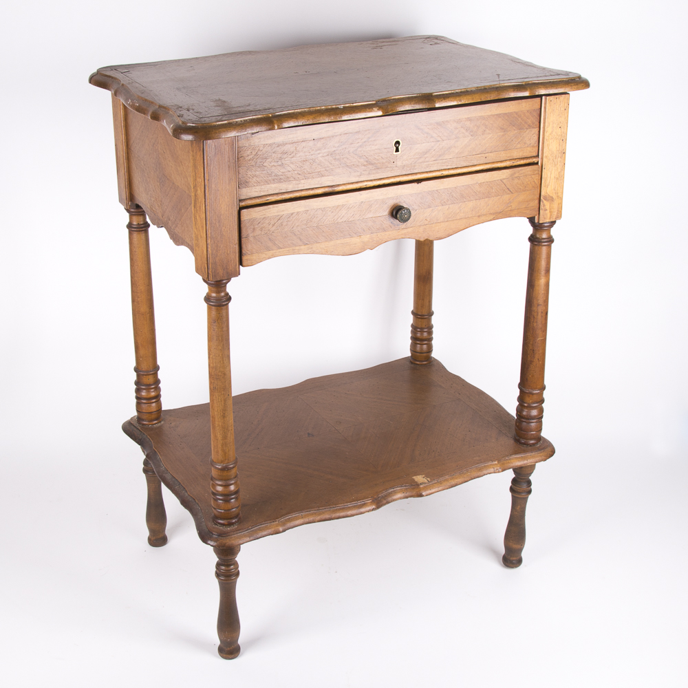 Marquetry Dressing Stand with Drawer