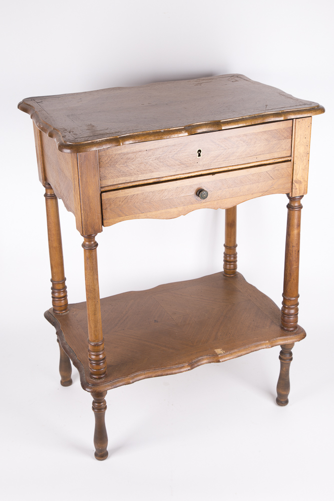 Marquetry Dressing Stand with Drawer