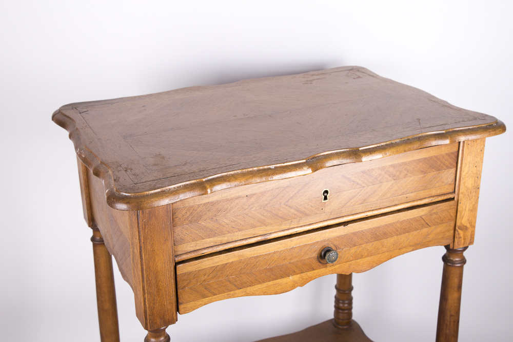 Marquetry Dressing Stand with Drawer