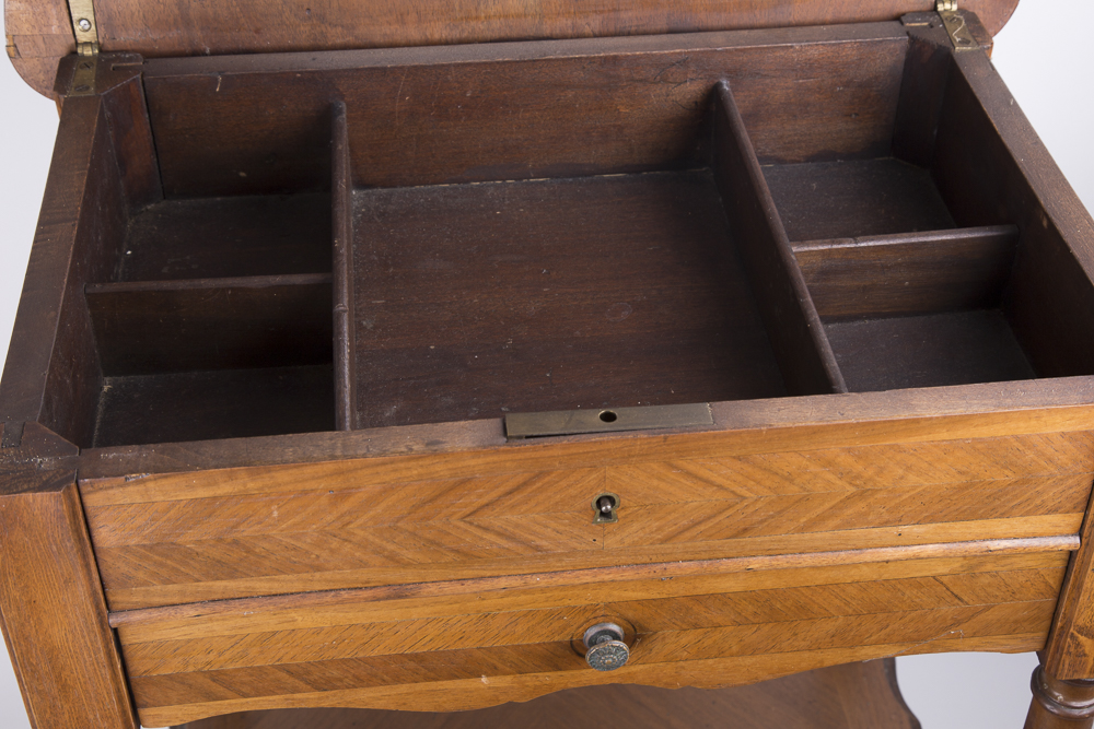 Marquetry Dressing Stand with Drawer