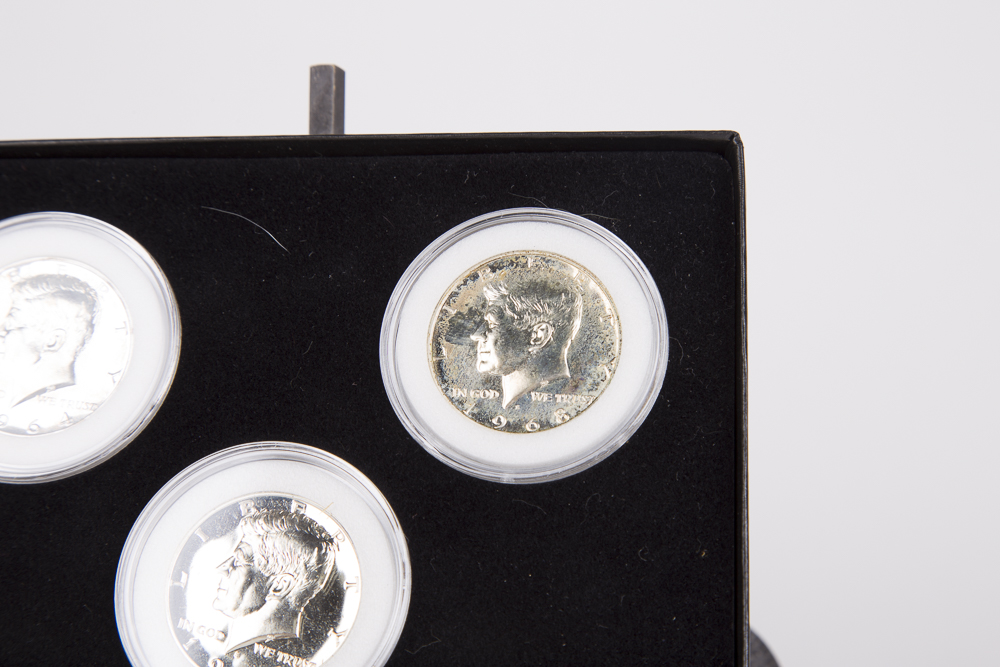 Group of Kennedy Silver Half-Dollar Proofs