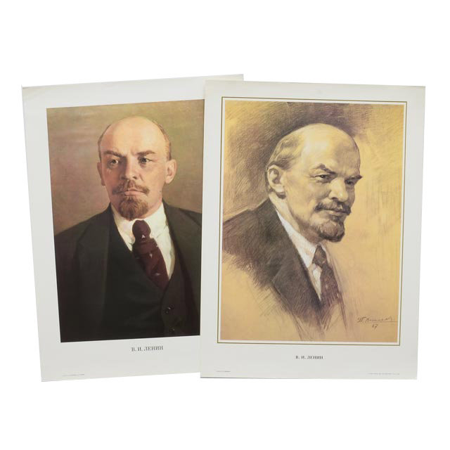 Two Offset Lithograph Posters Featuring Vladimir Lenin