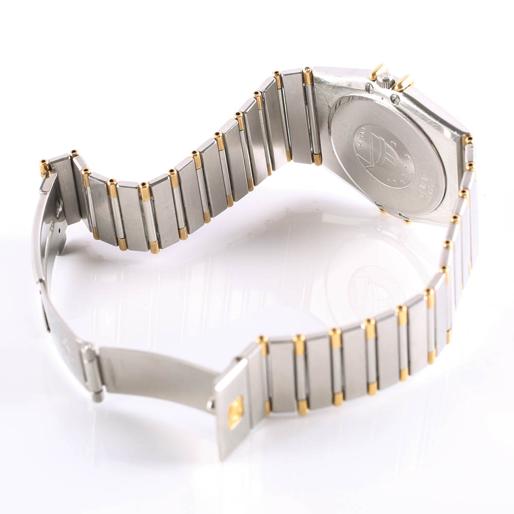 18K Stainless Steel Diamond Omega Constellation Men's Watch