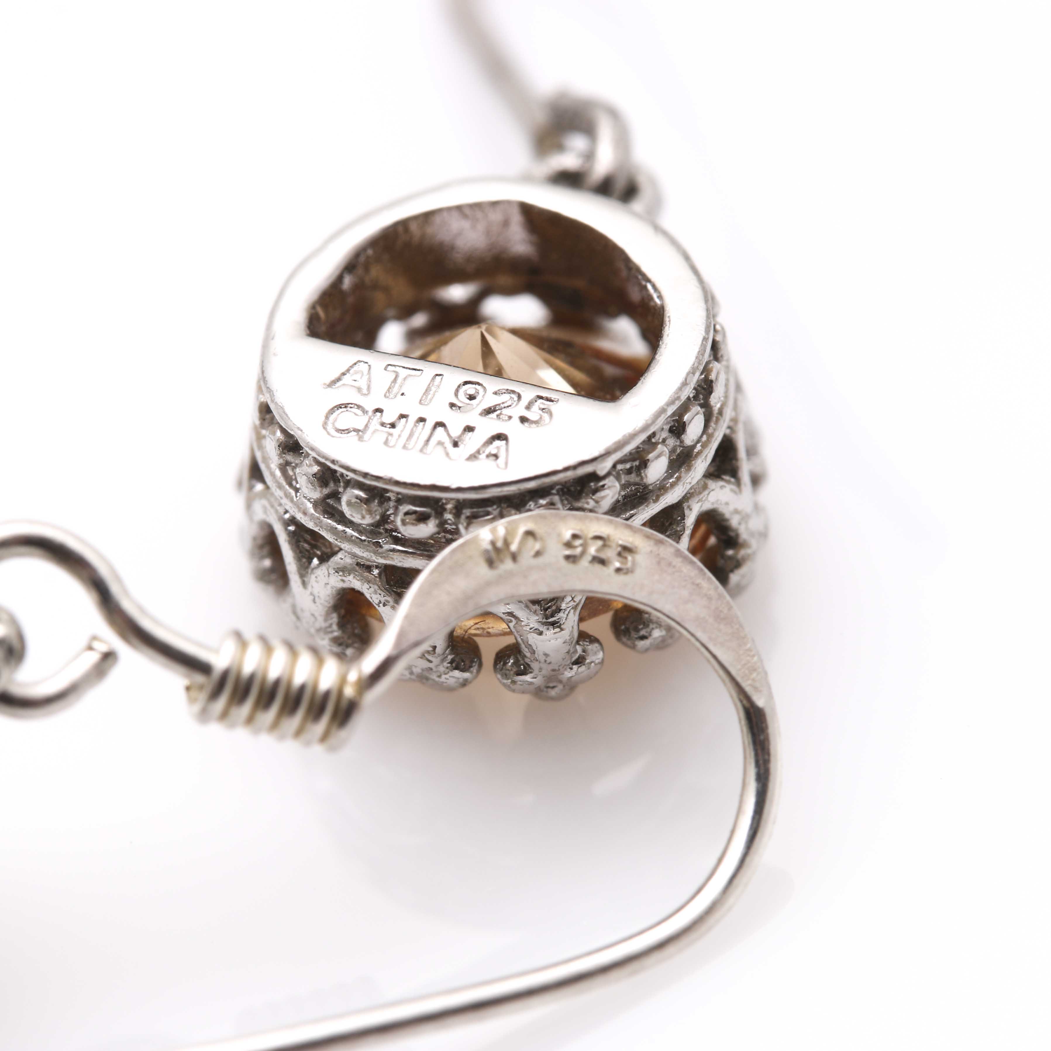 White and Gold Tone Sterling Silver Jewelry Lot