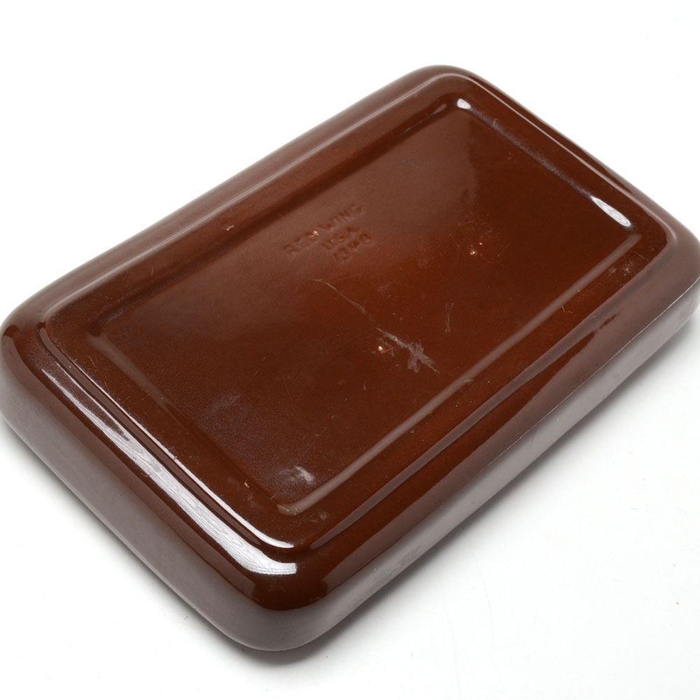 Pairing of Vintage Red Wing Art Pottery Dishes