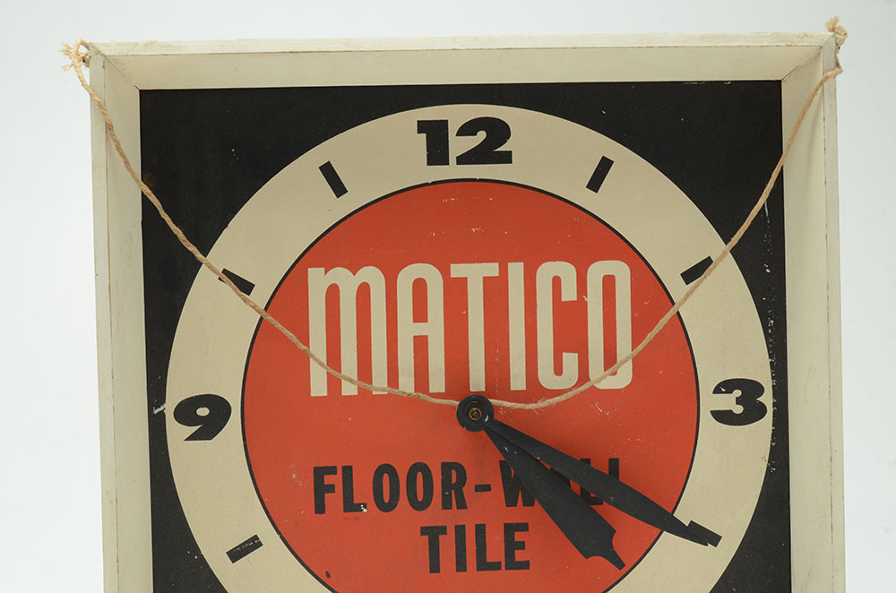 Vintage Matico Advertising Electric Wall Clock