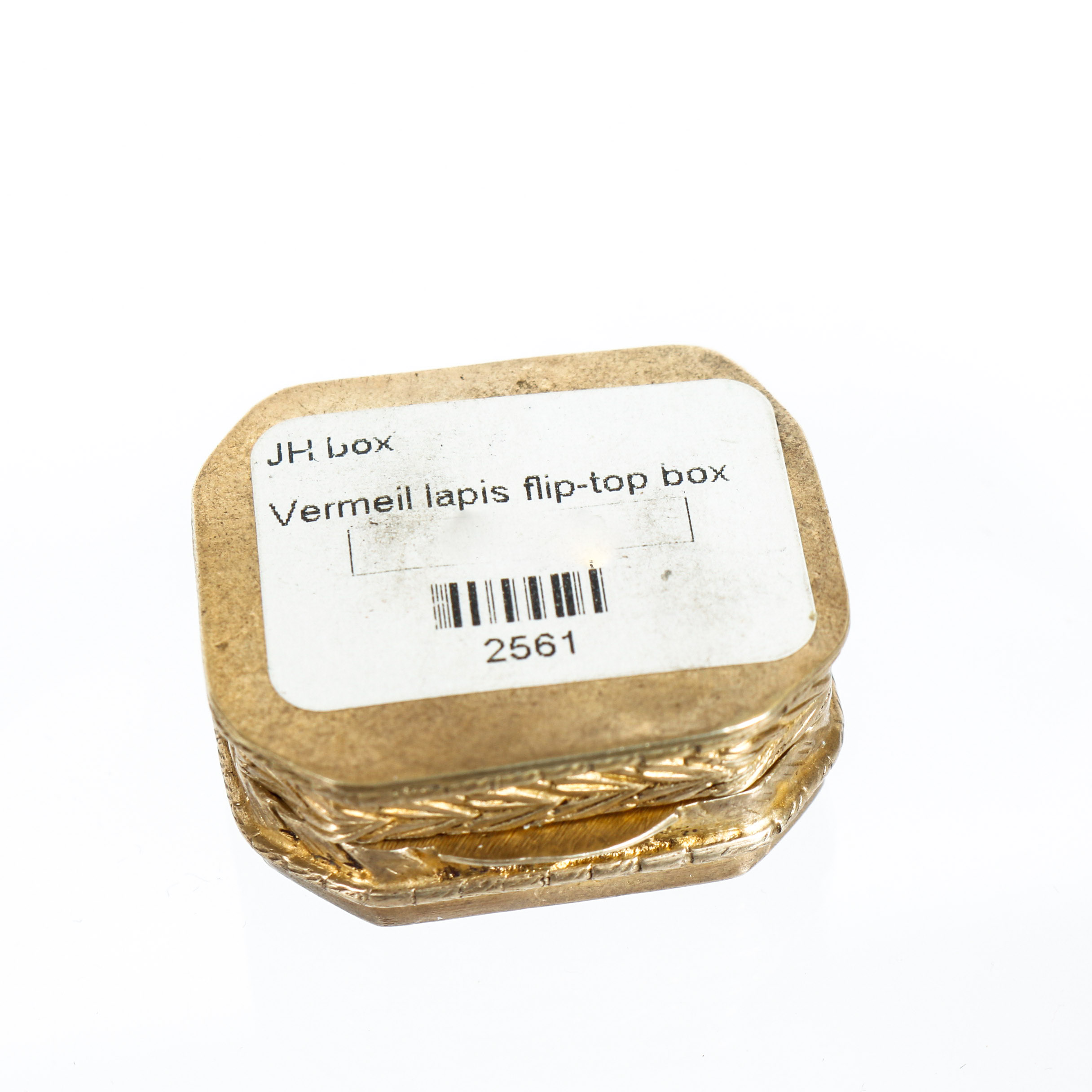 Vintage Lapis Lazuli and Vermeil Pill Box