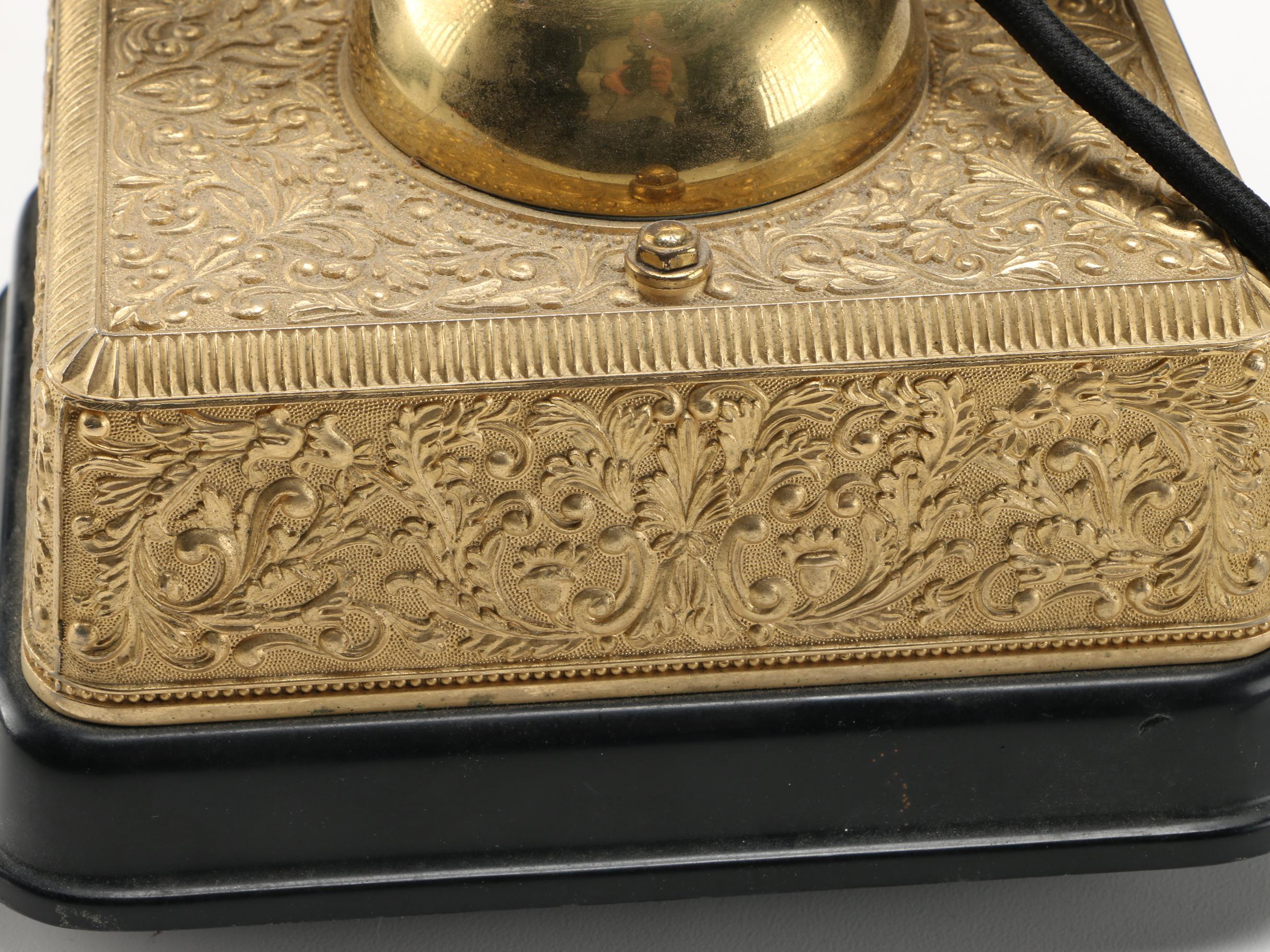 Brass Rotary Cradle Telephone