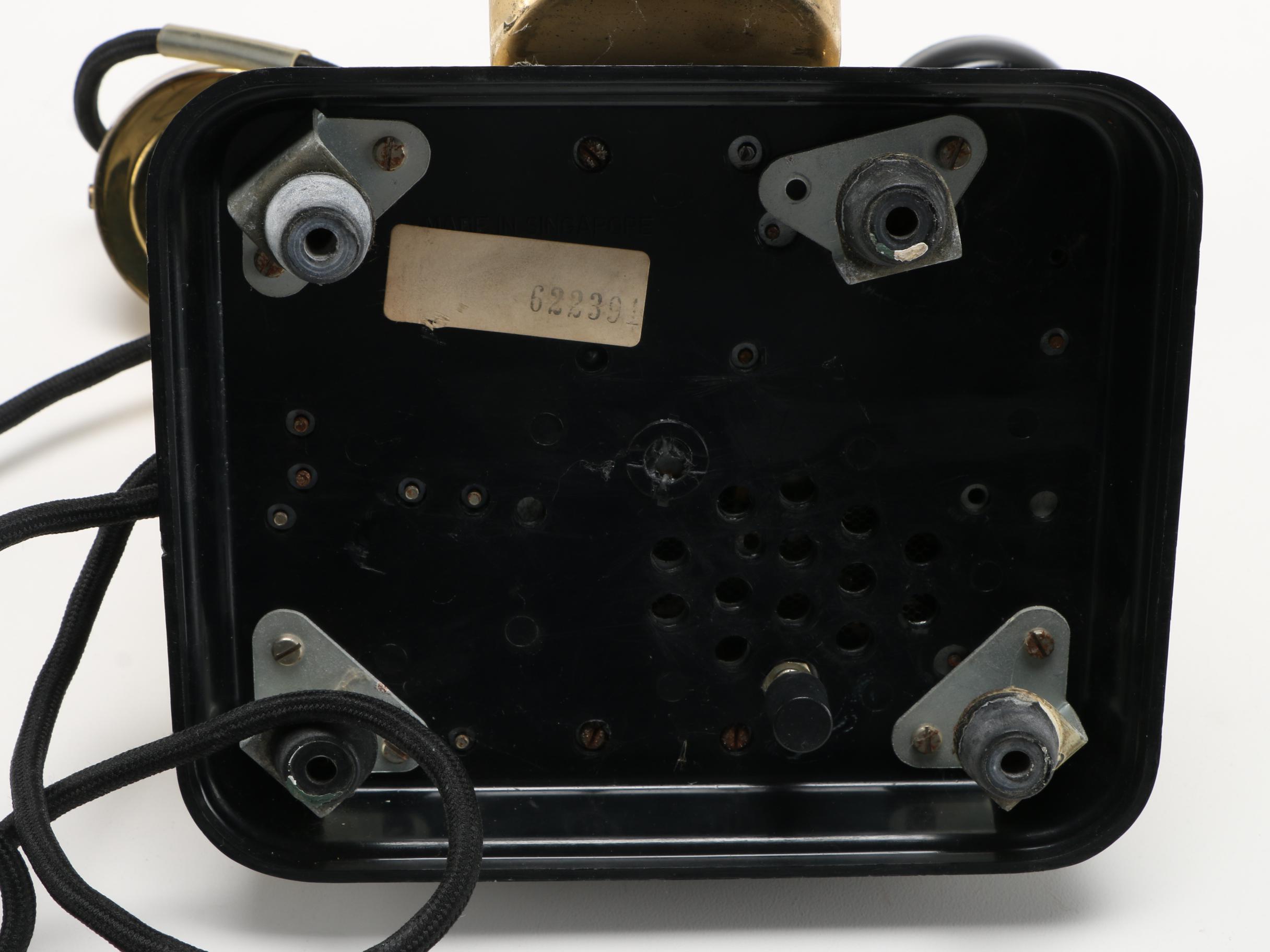 Brass Rotary Cradle Telephone