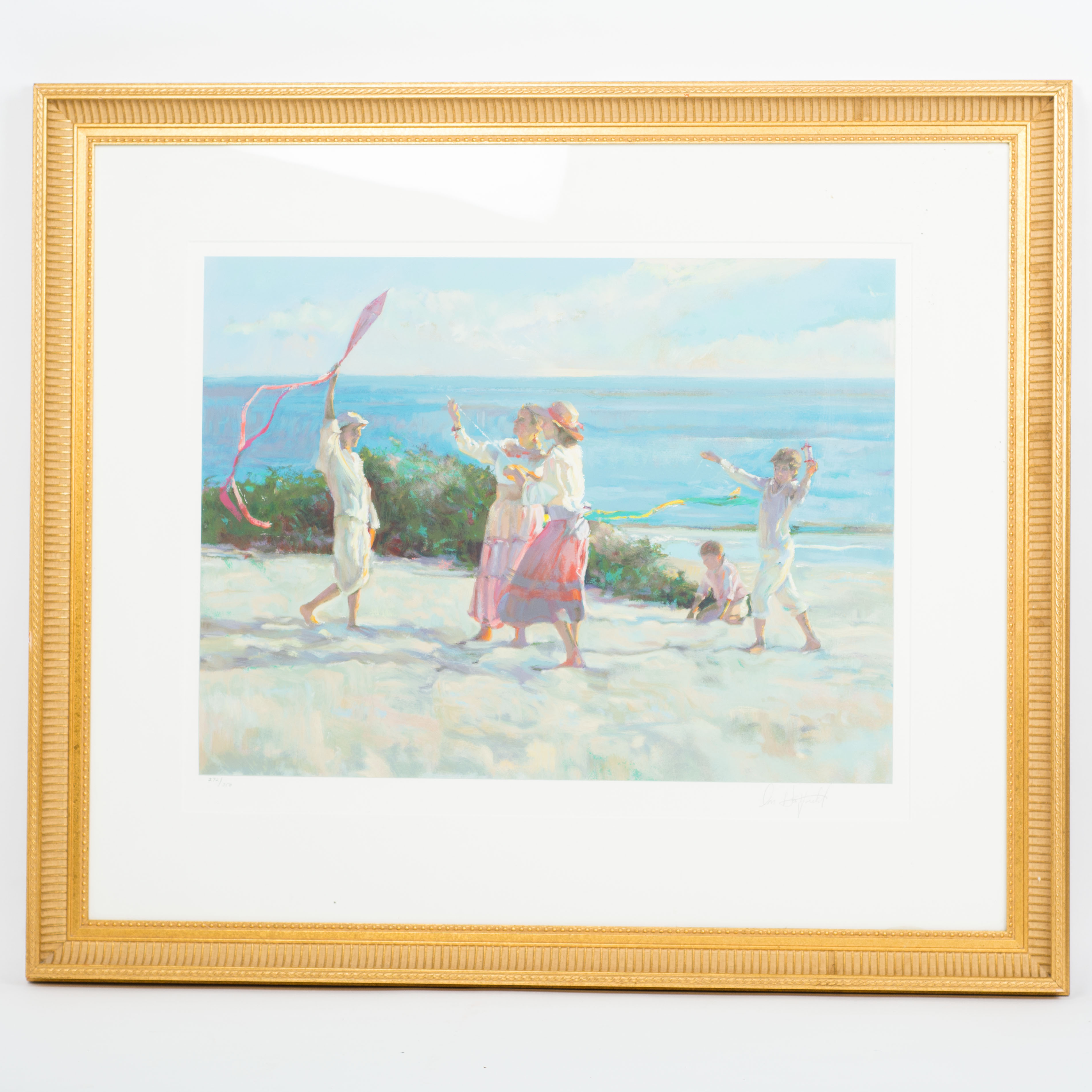 Don Hatfield Limited Edition Serigraph "Into the Wind"