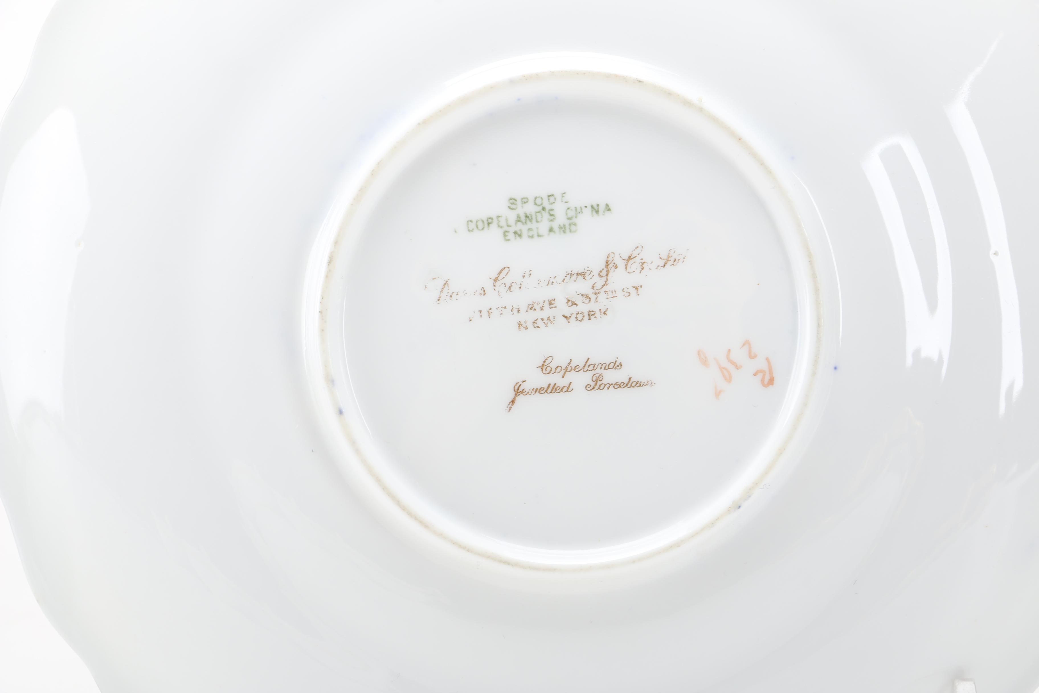 Spode and Limoges Porcelain Teacups and Saucers