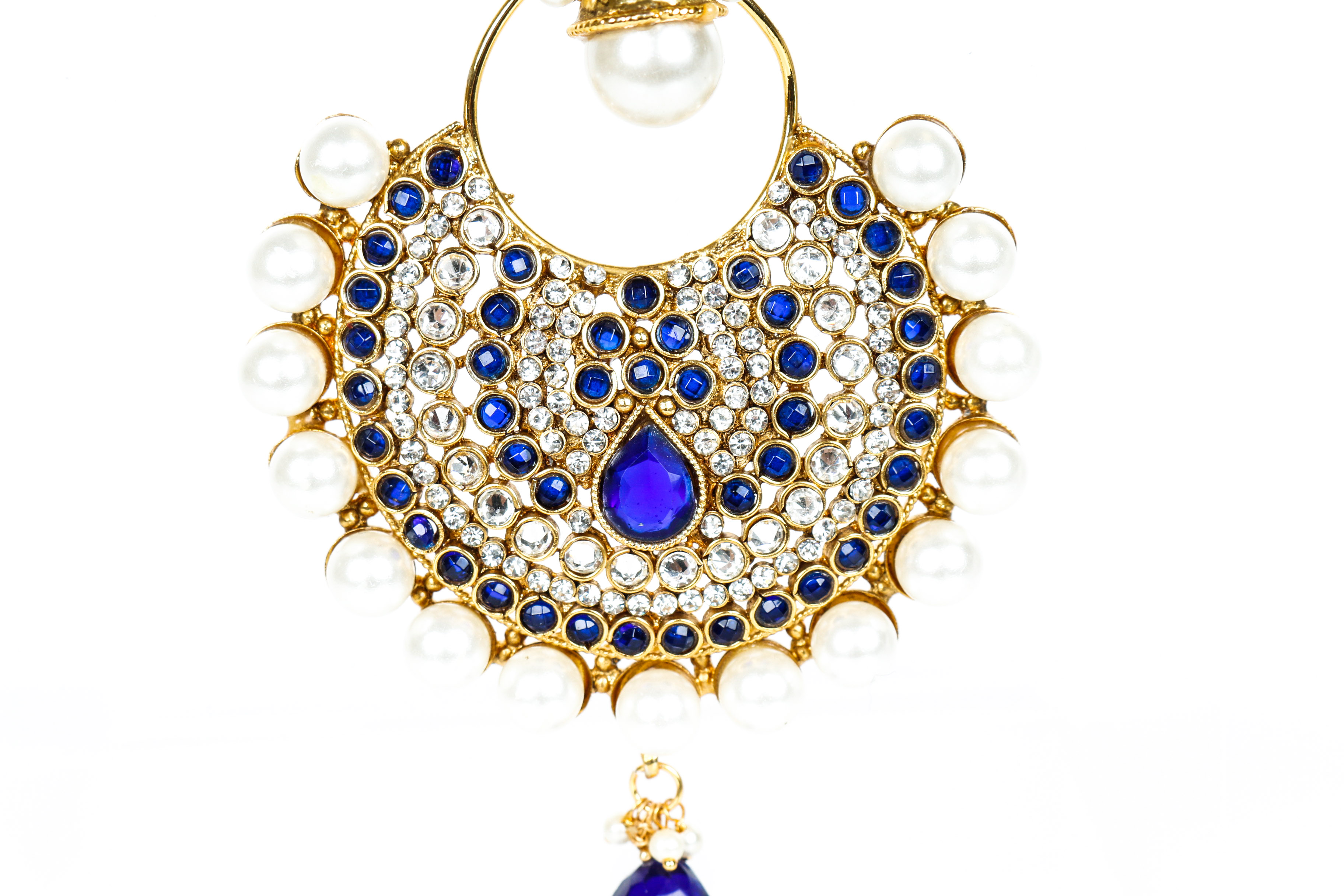 Indian Style Costume Chandelier Earrings