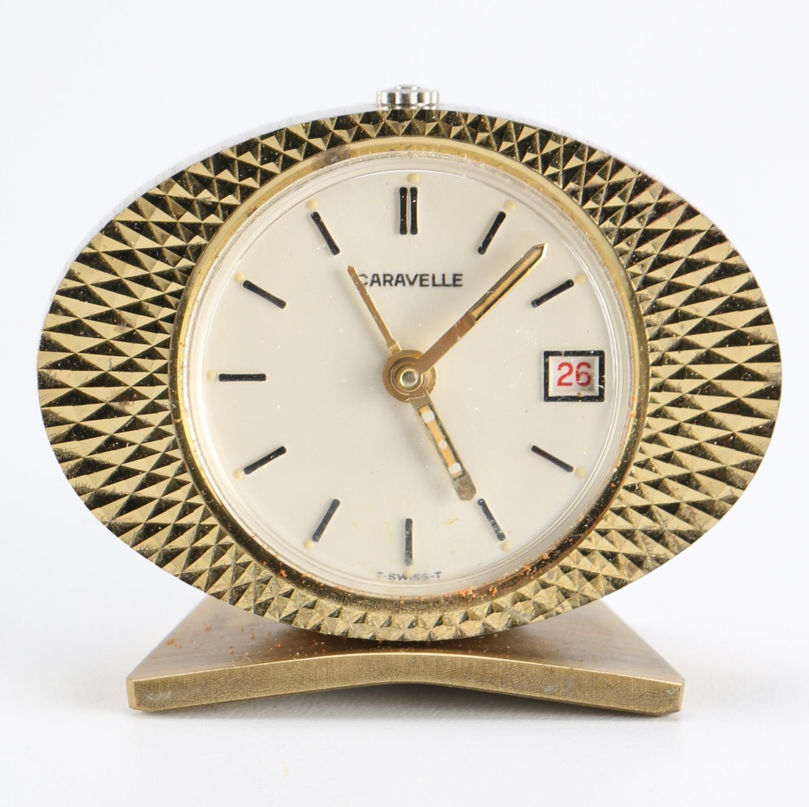 Mid-1960s Bantam Calendar Alarm Caravelle Clock