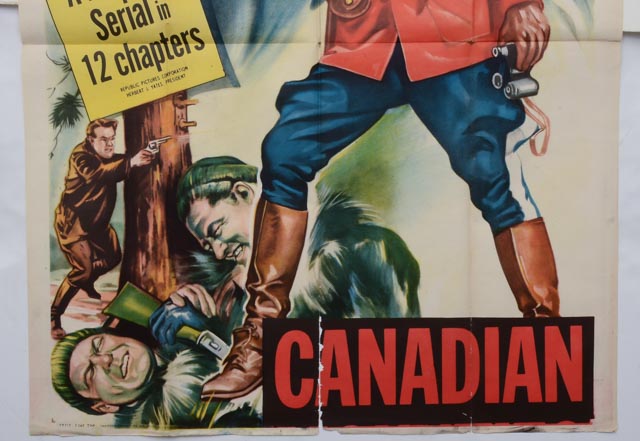 1953 Two-Sheet Theatrical Poster for "Canadian Mounties vs. Atomic Invaders"