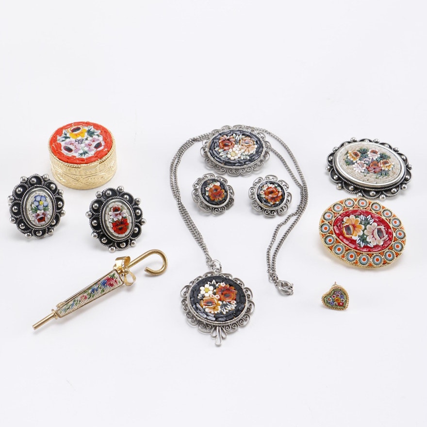 Micro Mosaic Jewelry Selection