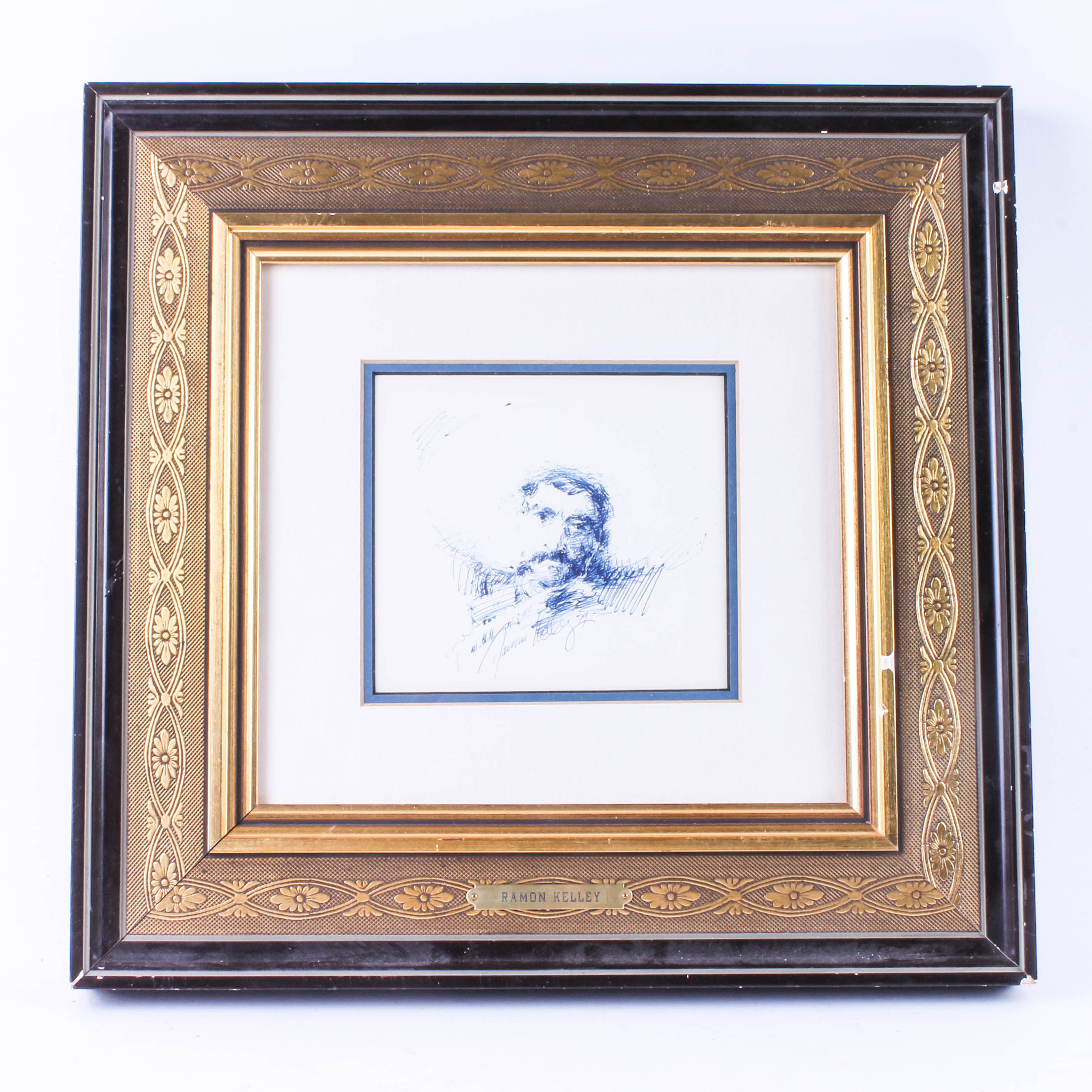 Pair of Vintage Framed Artwork by Ramon Kelley