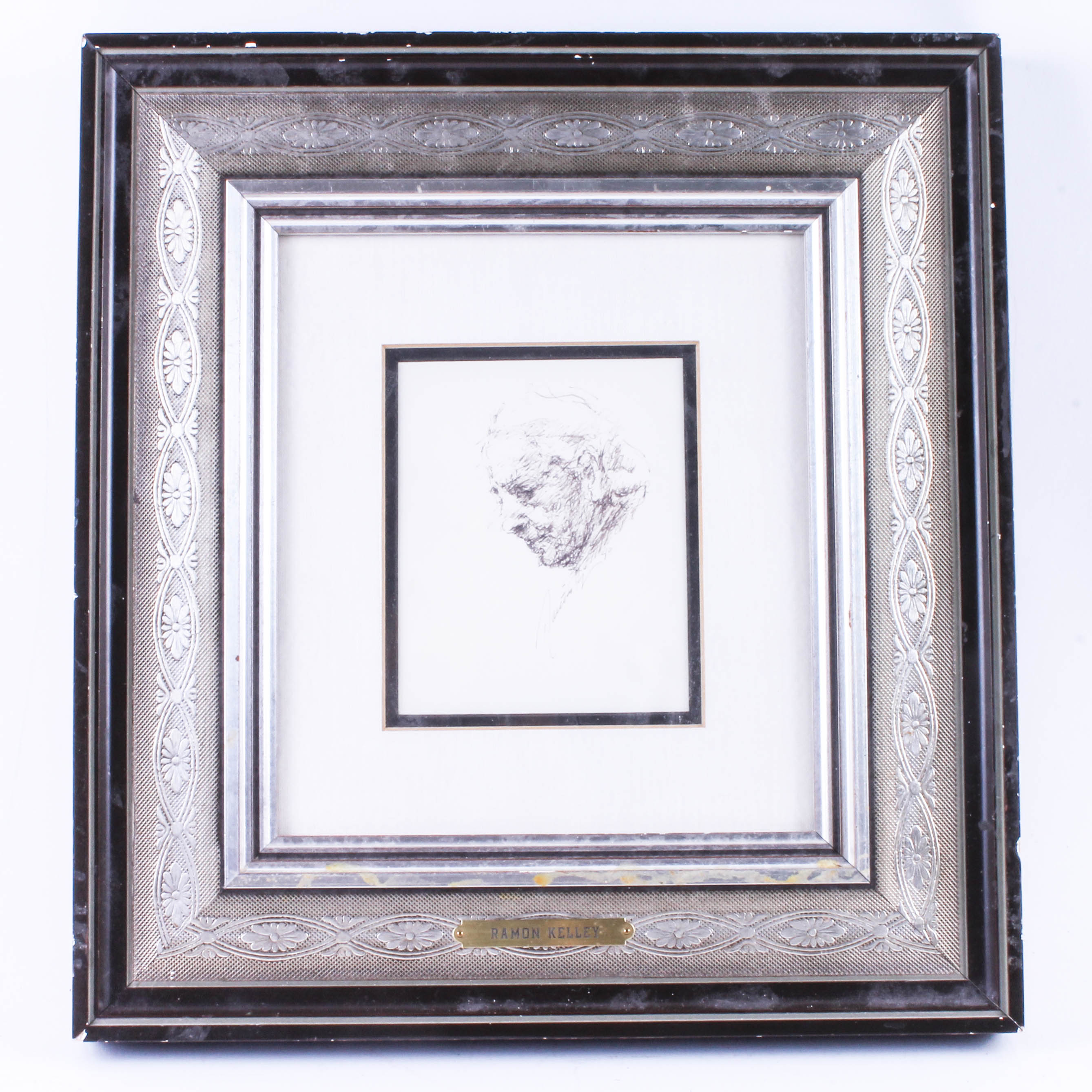 Pair of Vintage Framed Artwork by Ramon Kelley