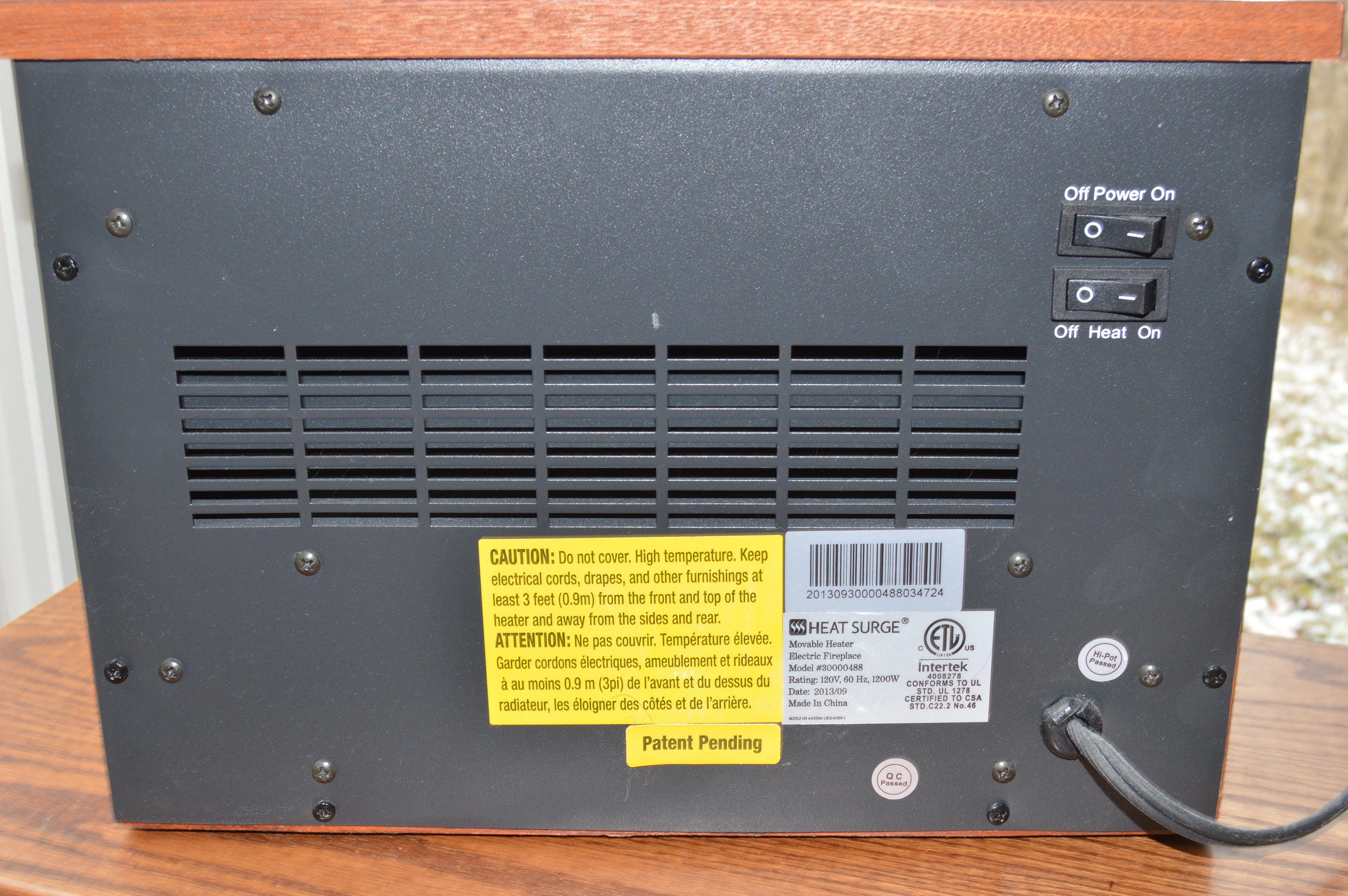 Electric Space Heaters in Custom Wood Frames