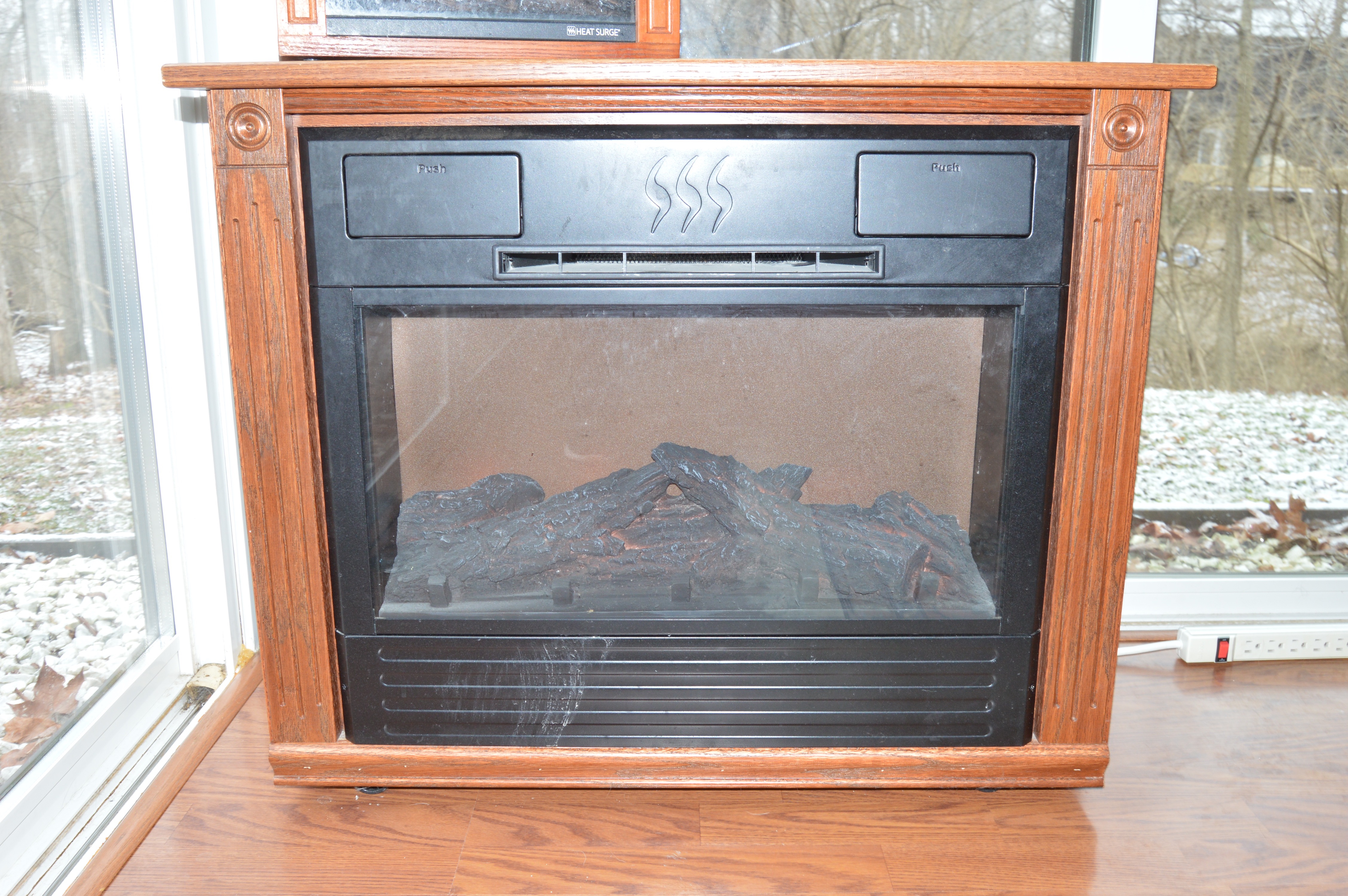 Electric Space Heaters in Custom Wood Frames
