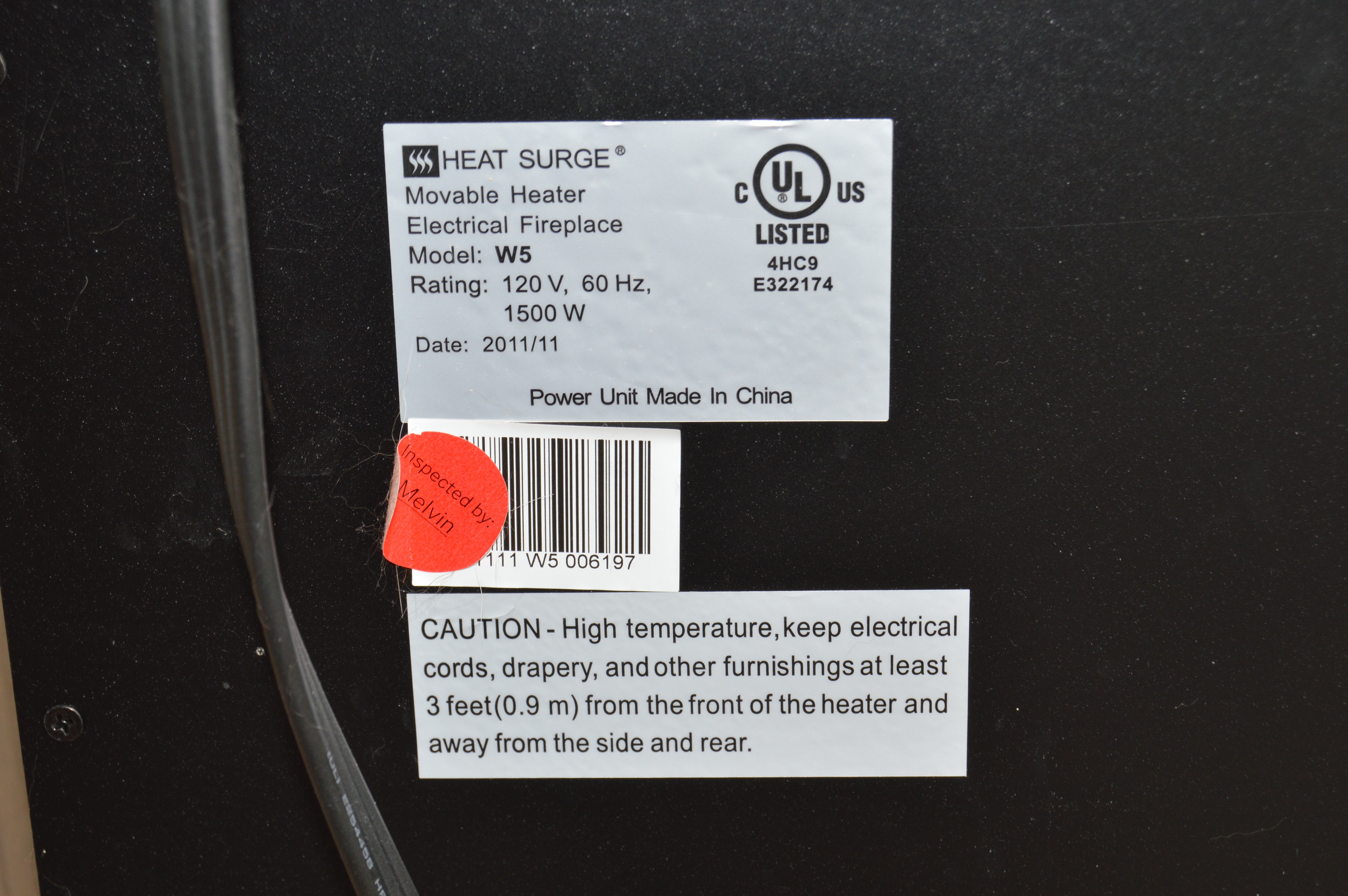 Electric Space Heaters in Custom Wood Frames