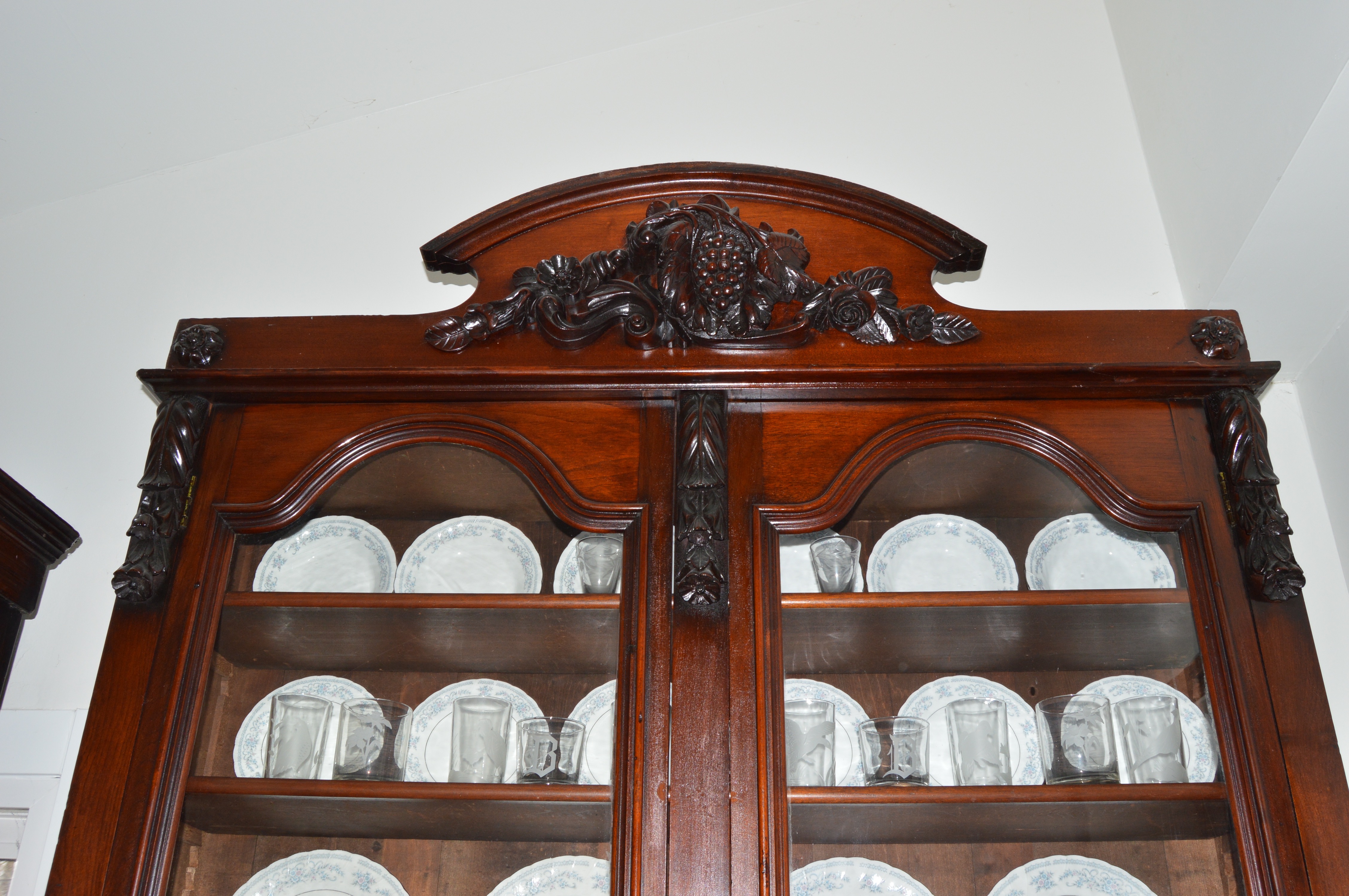 Victorian Mahogany China Cabinet