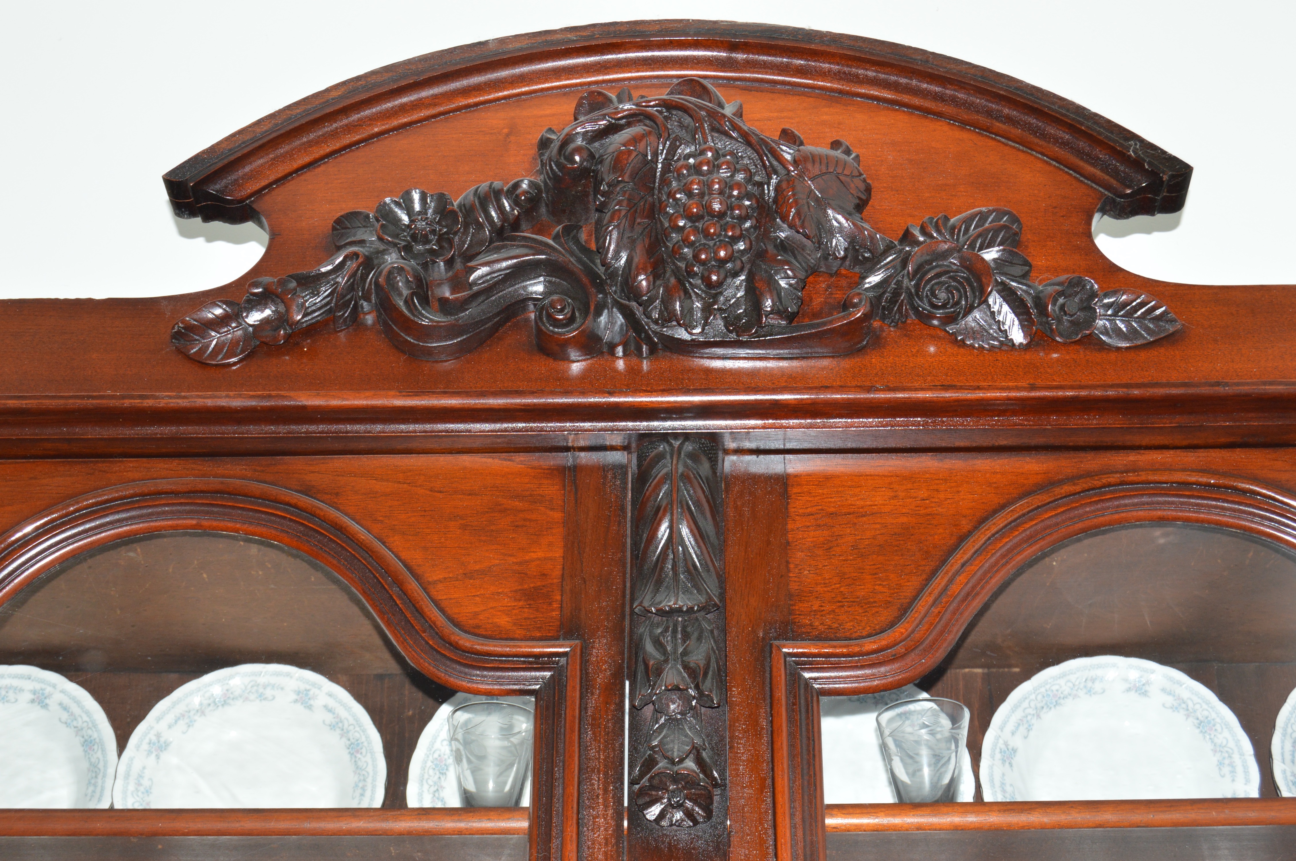Victorian Mahogany China Cabinet