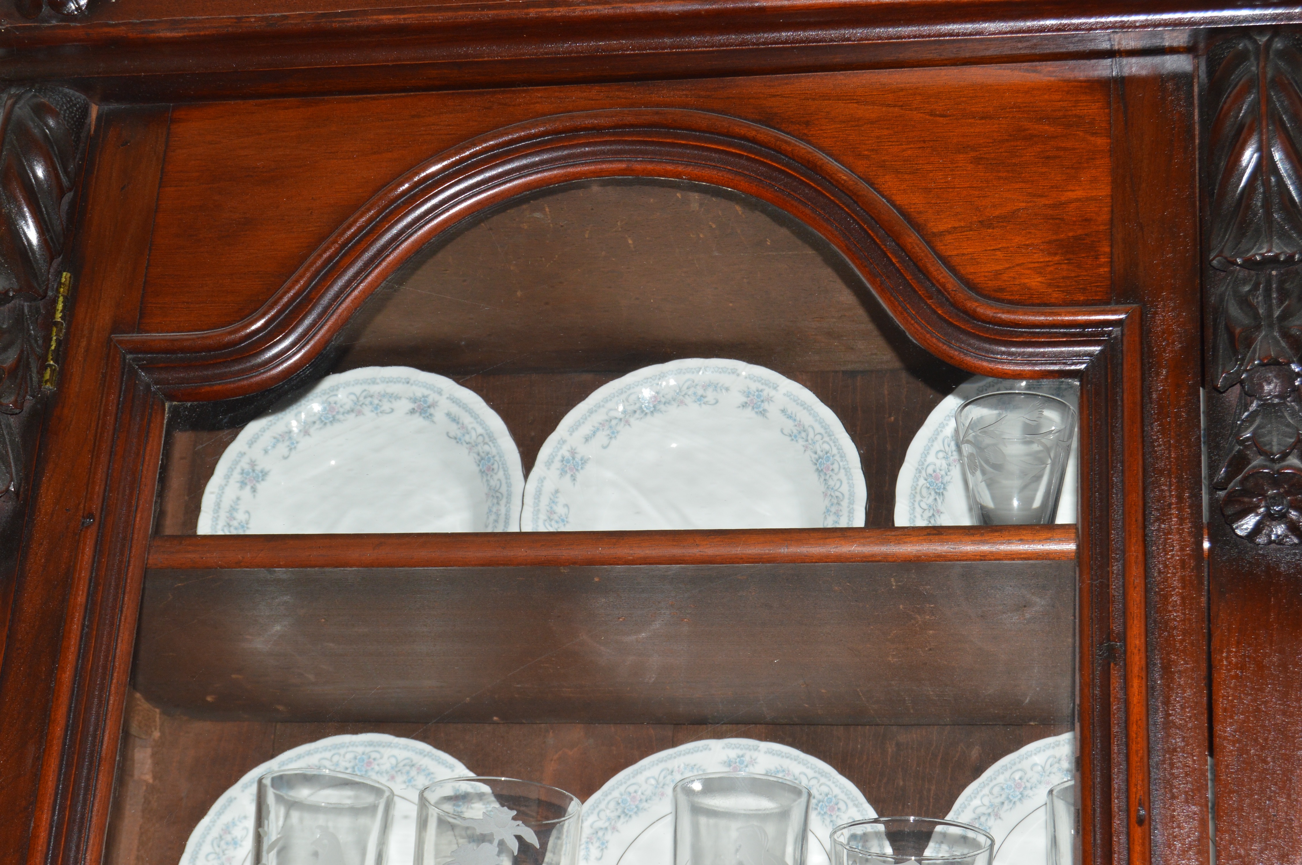 Victorian Mahogany China Cabinet