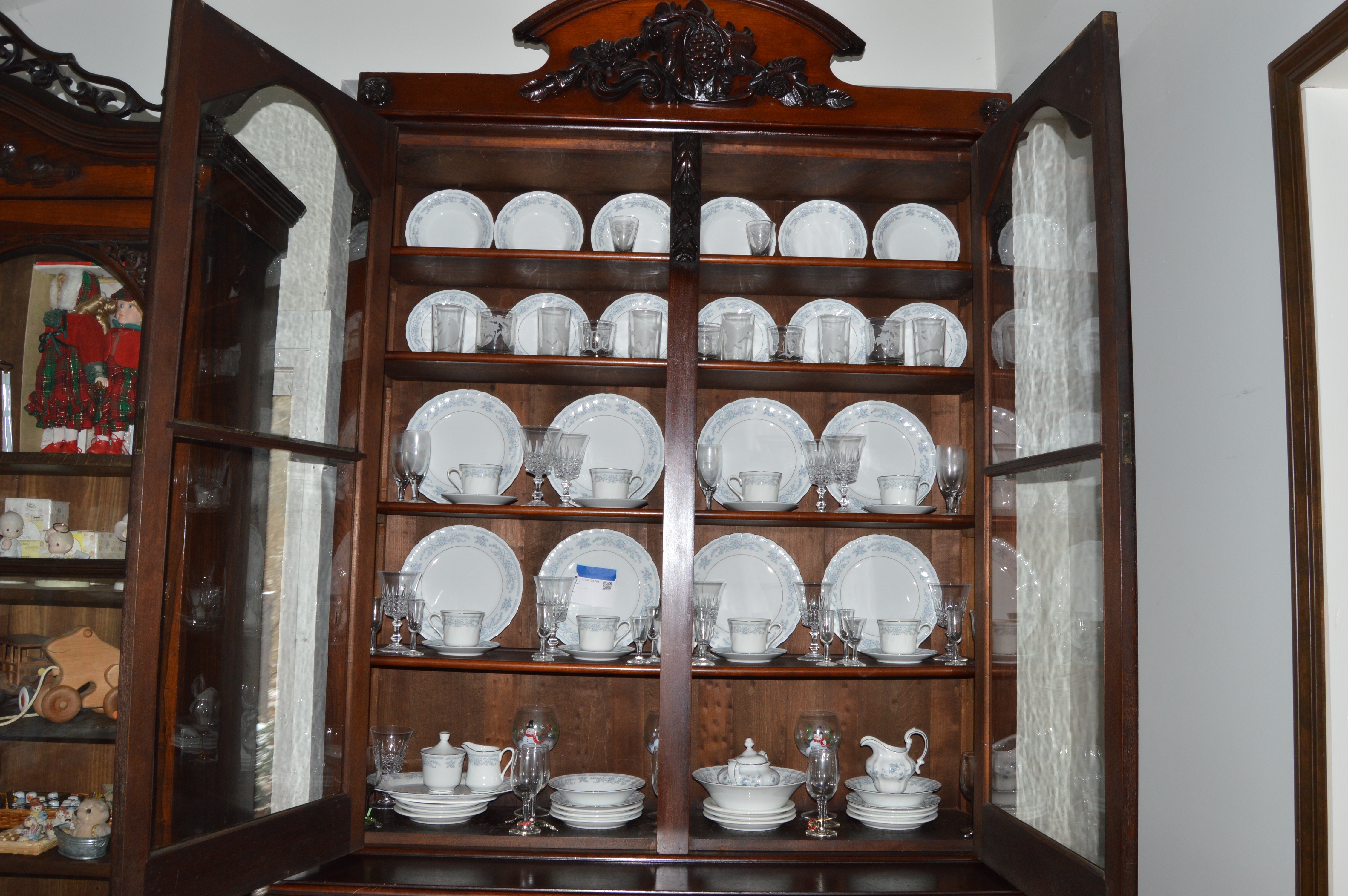 Victorian Mahogany China Cabinet