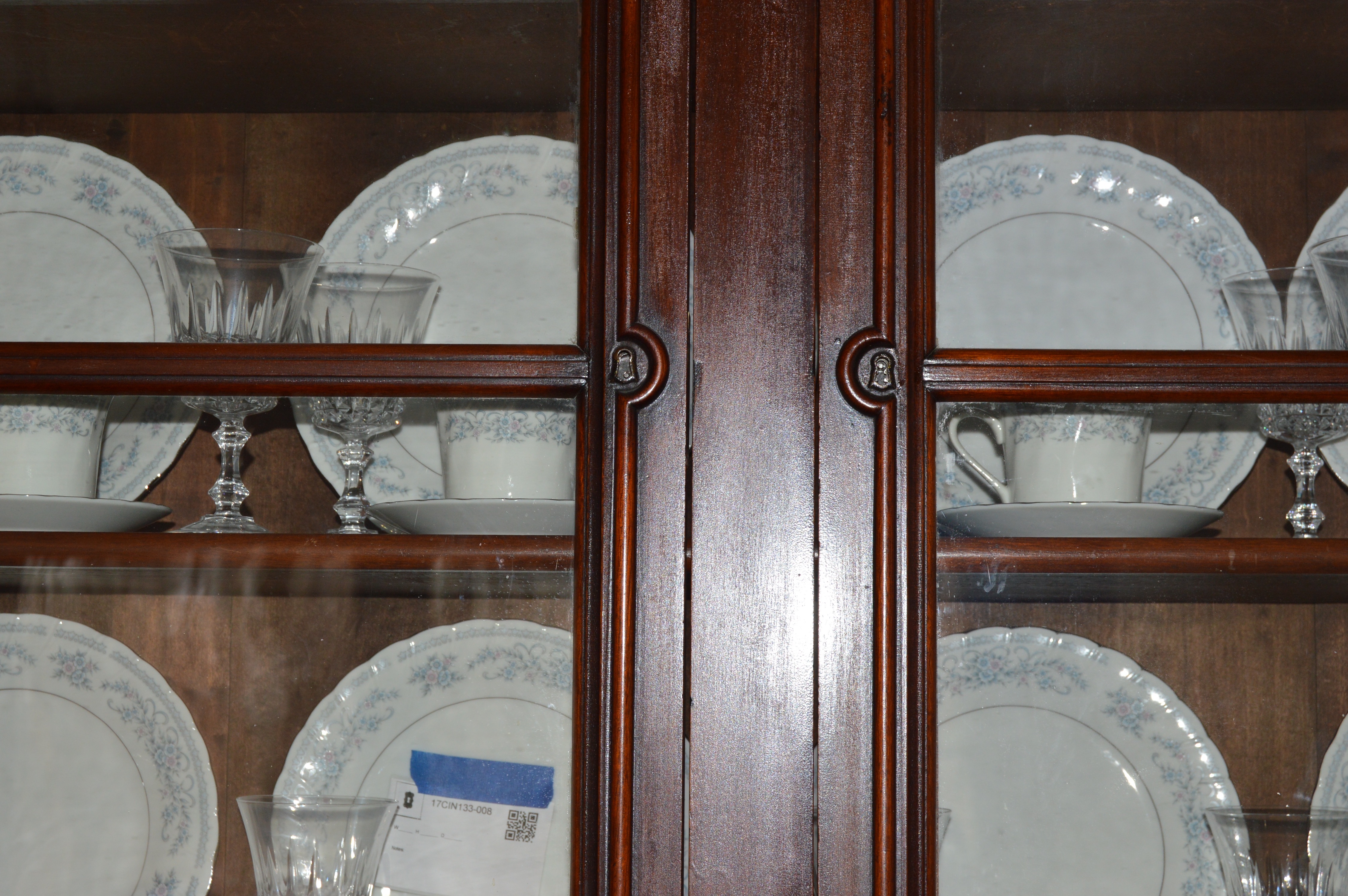 Victorian Mahogany China Cabinet
