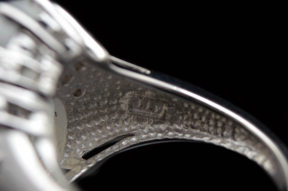 Sterling Silver, Moonstone and White Topaz Ring