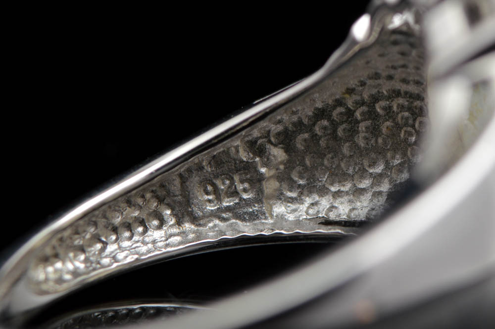 Sterling Silver, Moonstone and White Topaz Ring