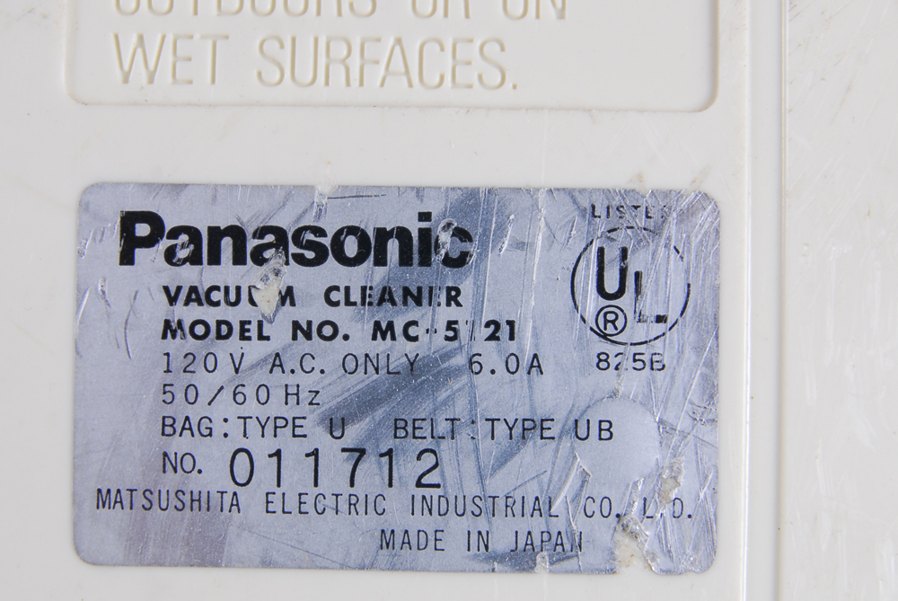 Panasonic Vacuum and Craftsman Floor Polisher