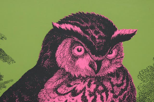 Tiber Press 1969 Original Serigraph "Mr. Owl"