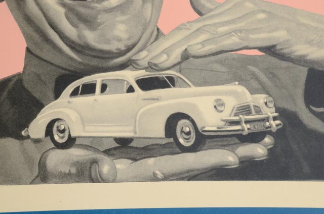 Original 1940s Amoco Service Poster "Put it up to ME!"