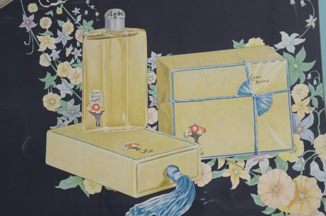 Original 1920s Advertisement Poster for Cara Nome Toilet Requisites