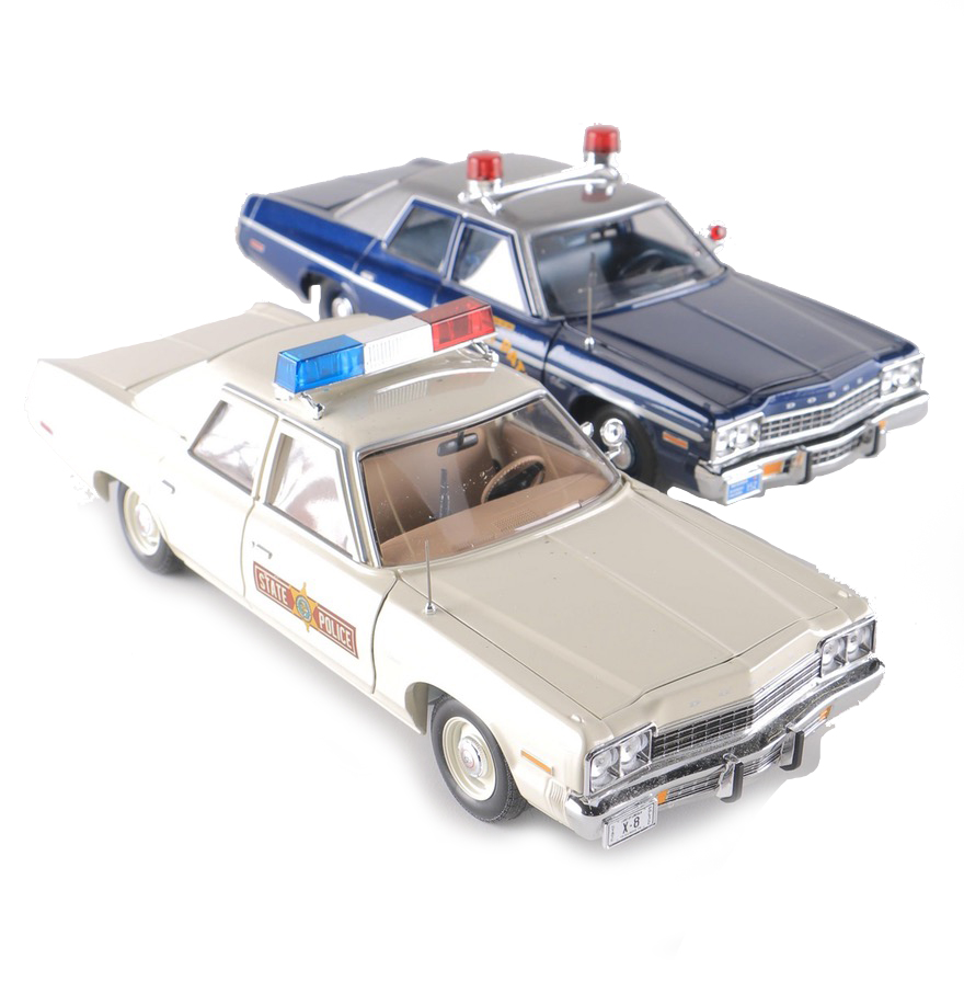 Pair of 1:18 Scale  Dodge Monaco Police Cars
