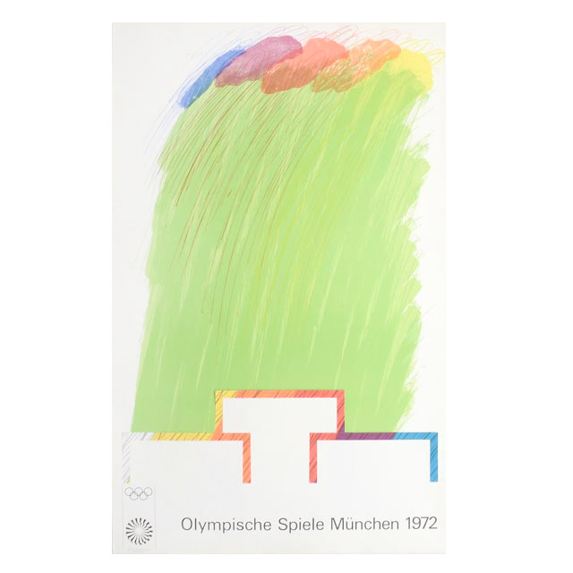Original 1972 Munich Olympics Poster Designed by Richard Smith