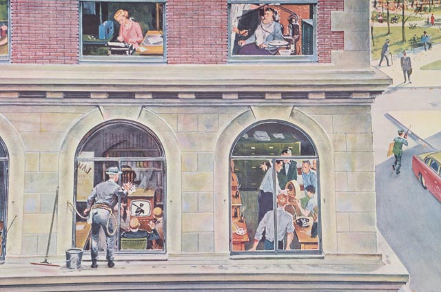 Fourteen Original 1950s Offset Lithographic Artwork for "The Saturday Evening Post"