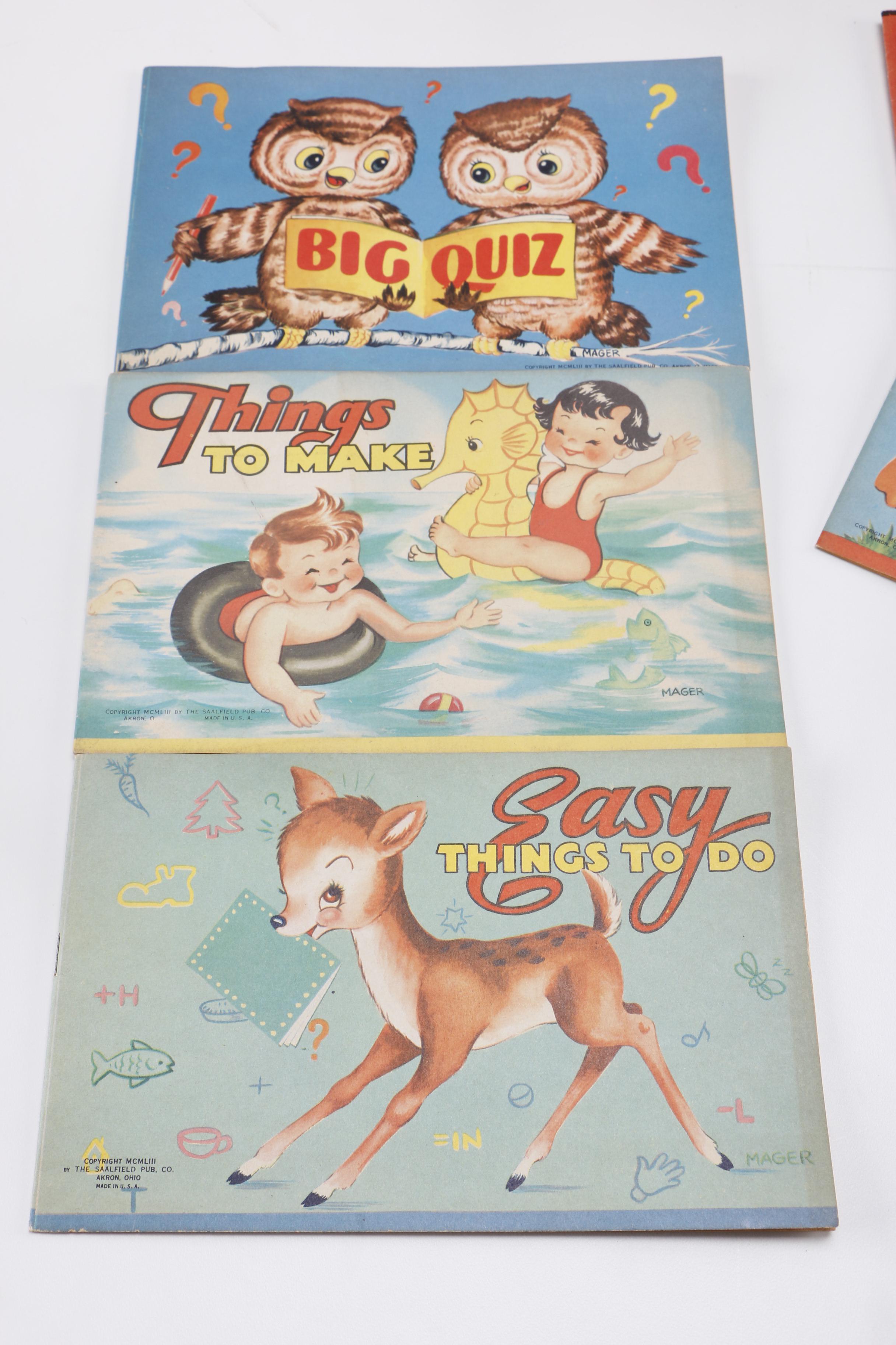 Vintage Coloring Books and Disney Plush