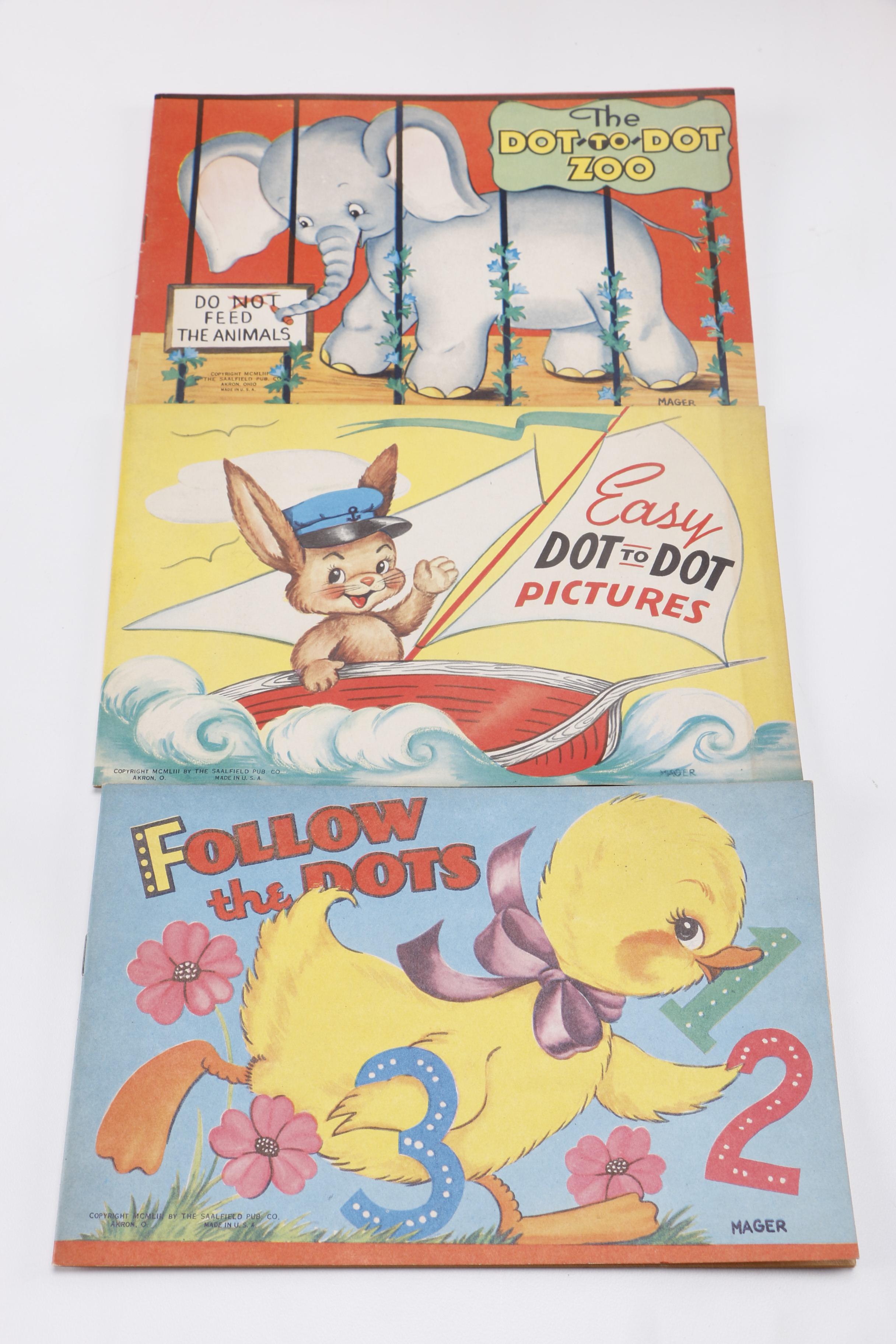 Vintage Coloring Books and Disney Plush