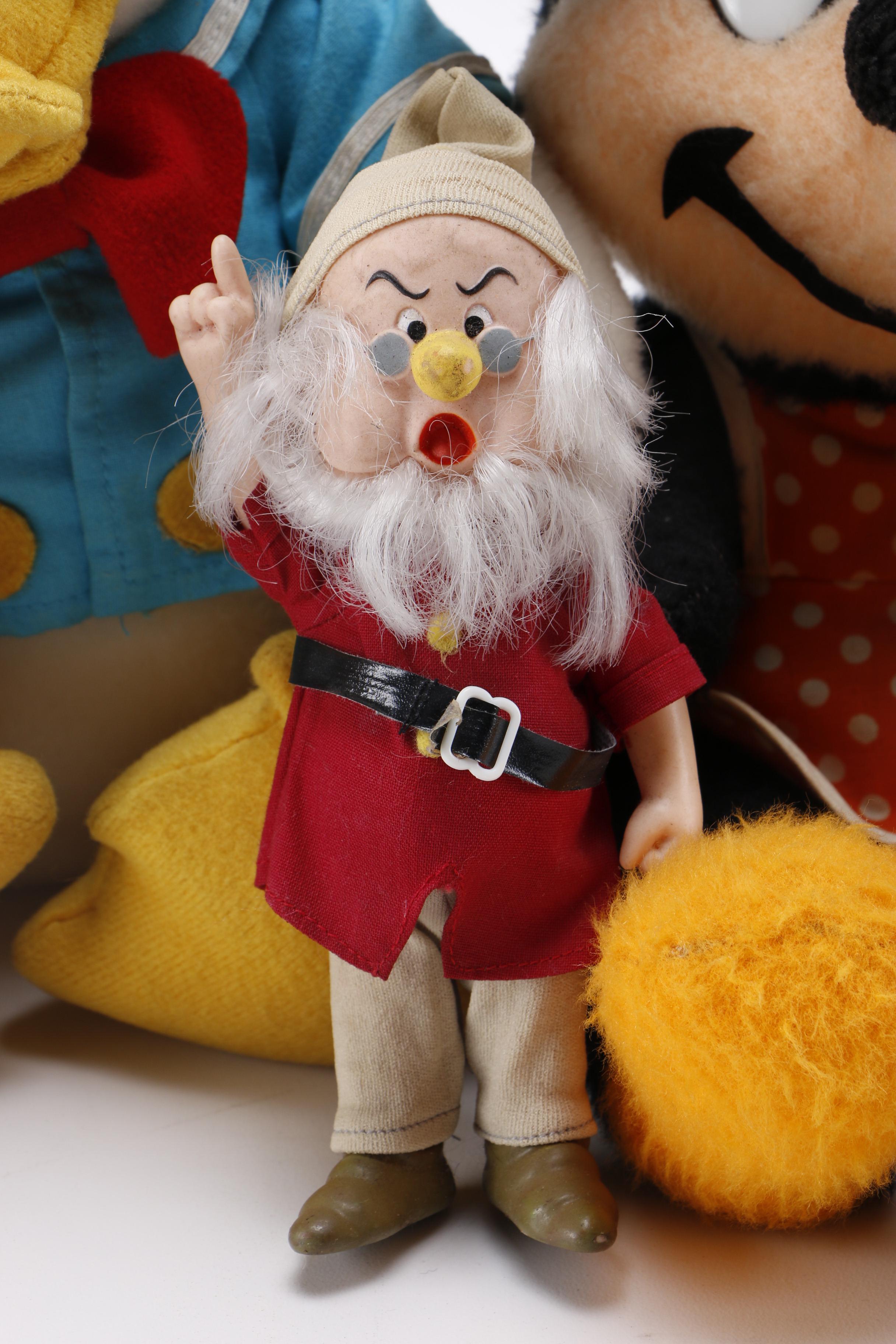 Vintage Coloring Books and Disney Plush