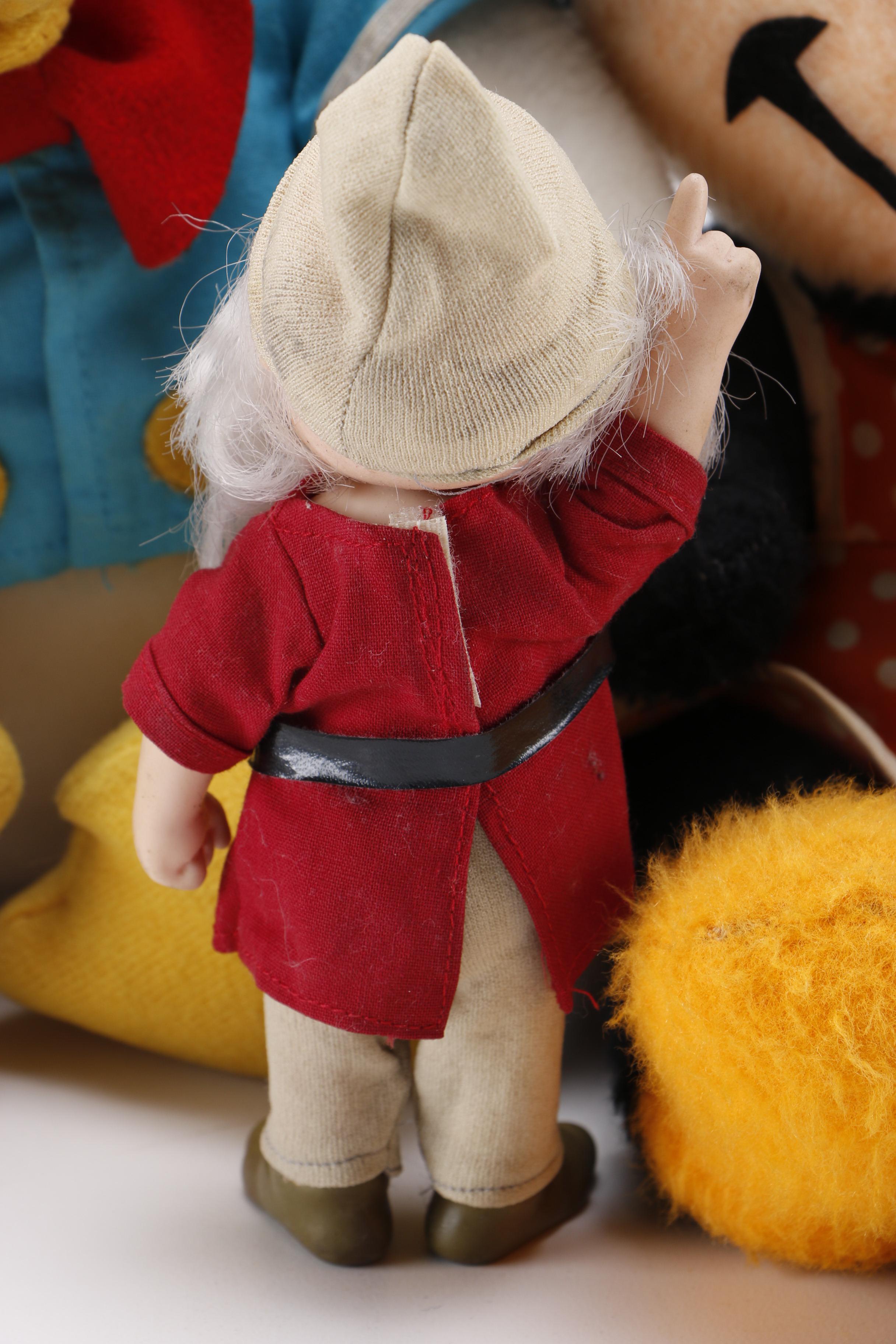 Vintage Coloring Books and Disney Plush