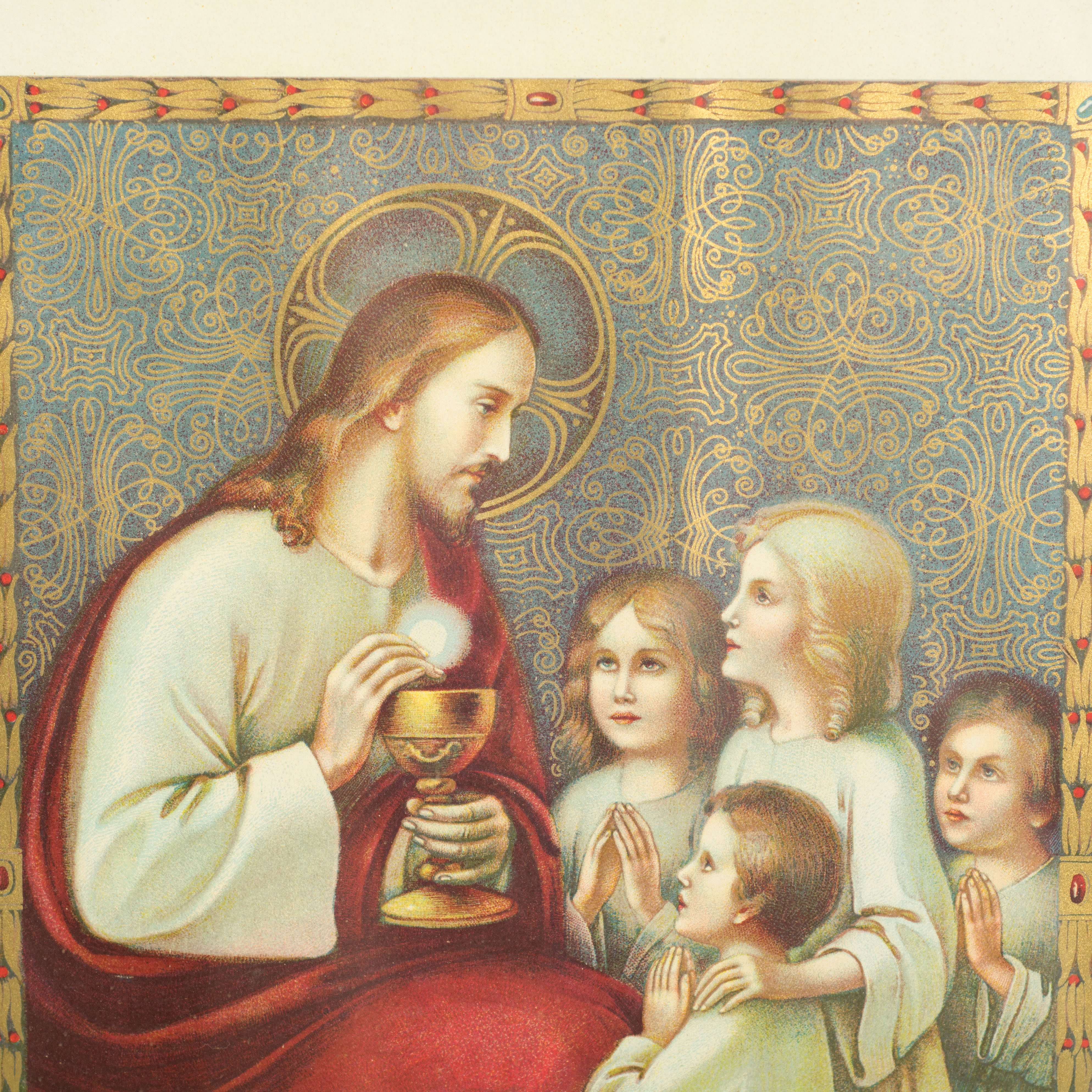 Vintage Polish First Communion Certificate