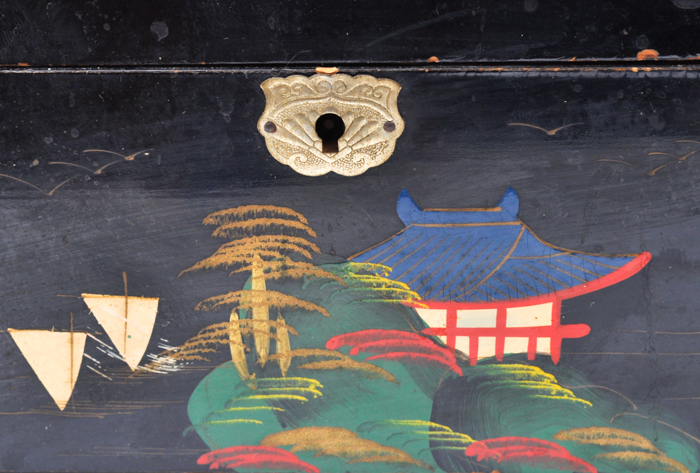 Hand Painted Japanese Jewelry Box