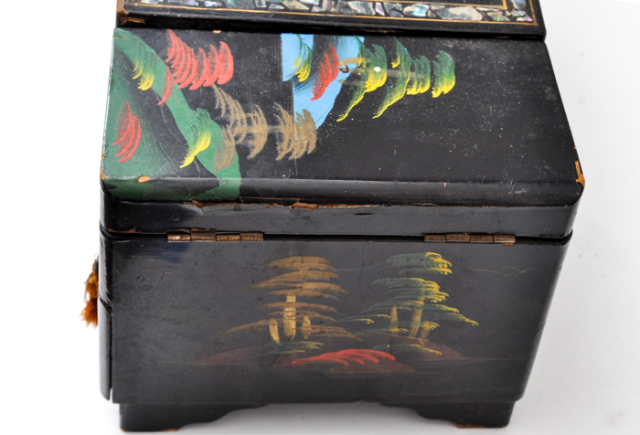 Hand Painted Japanese Jewelry Box