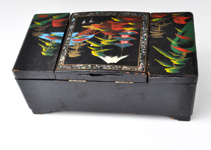Hand Painted Japanese Jewelry Box