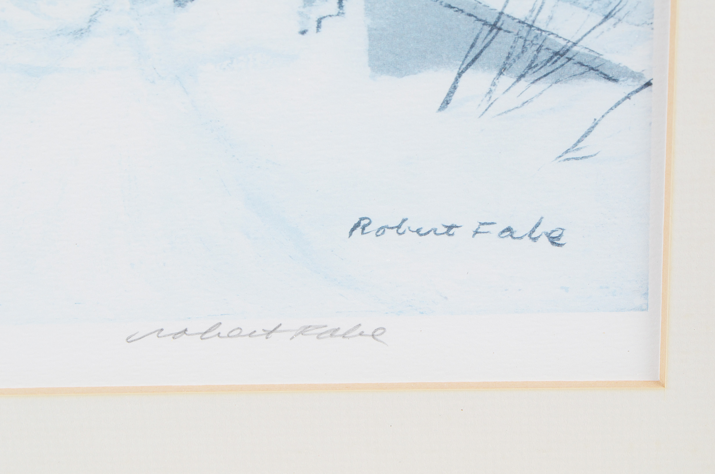 Robert Fabe Signed Offset Lithograph "Quiet Street"