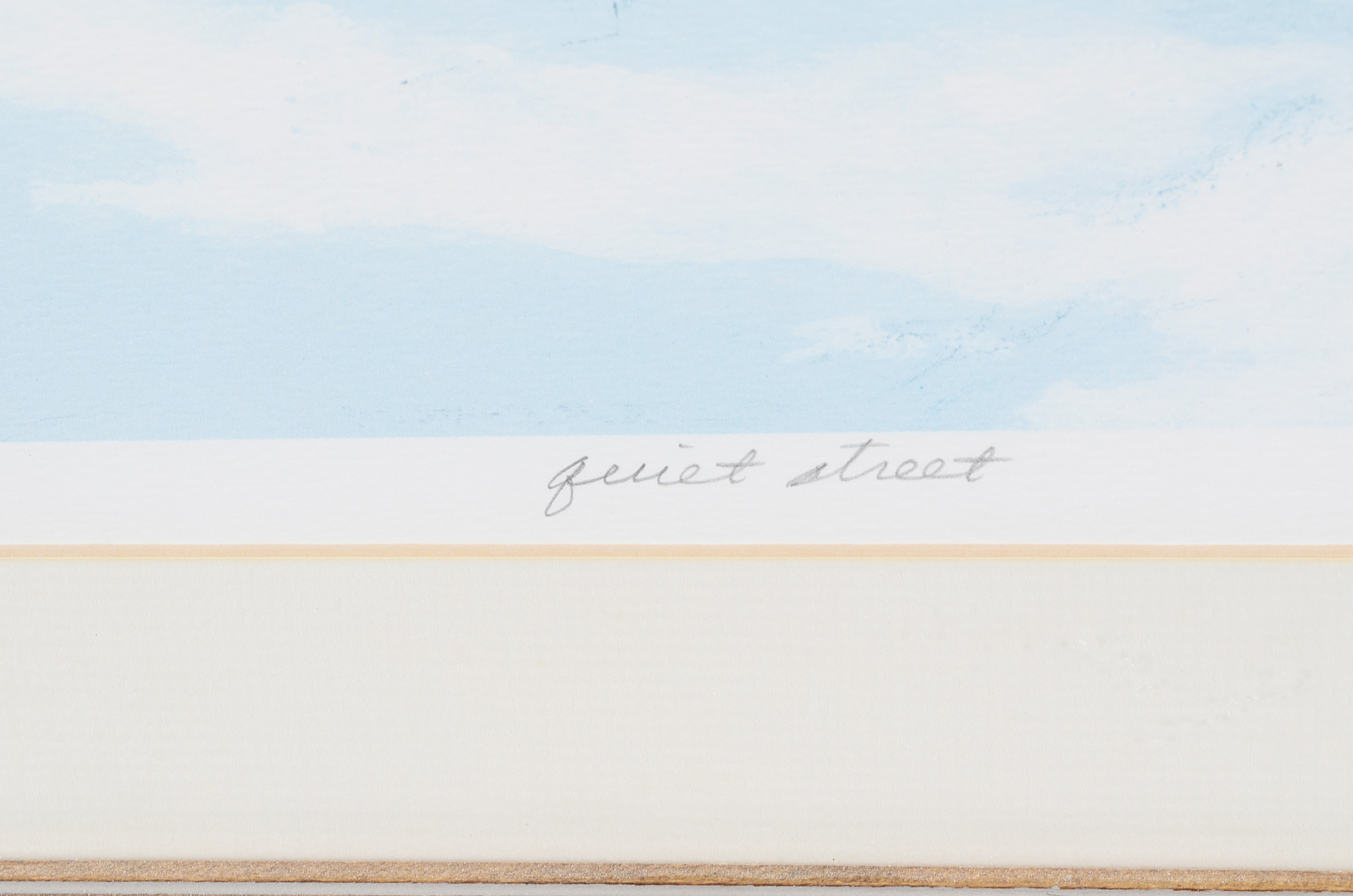 Robert Fabe Signed Offset Lithograph "Quiet Street"