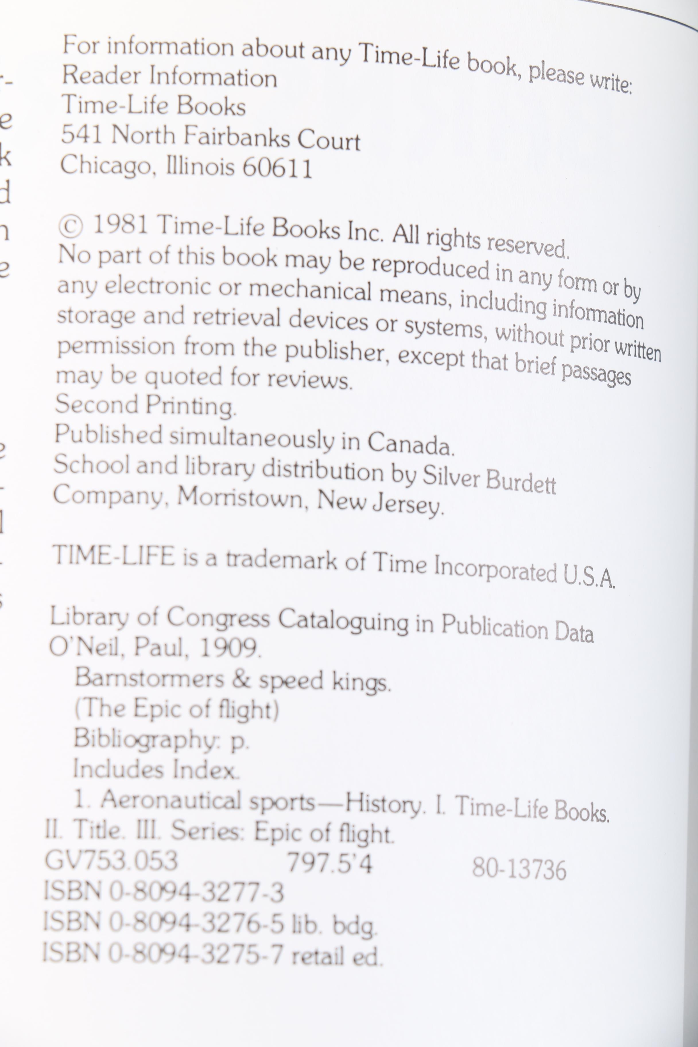 Time-Life Books "The Epic of Flight" Complete Set