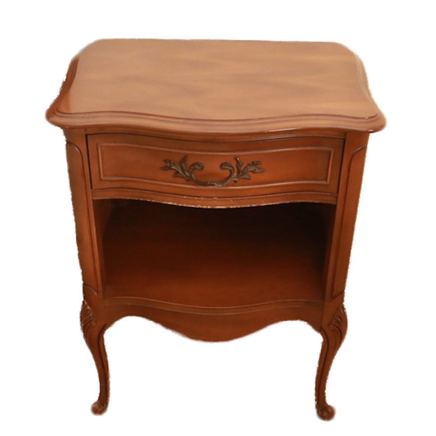 Wooden Footed Nightstand